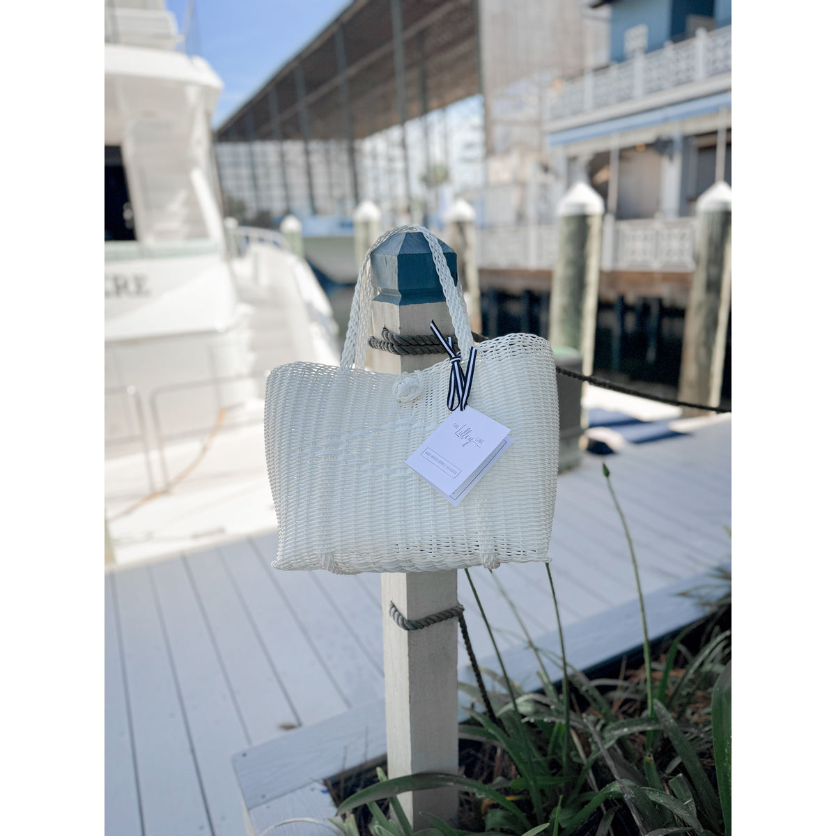Harbor Tote Small | White - Joanna A. Boutique