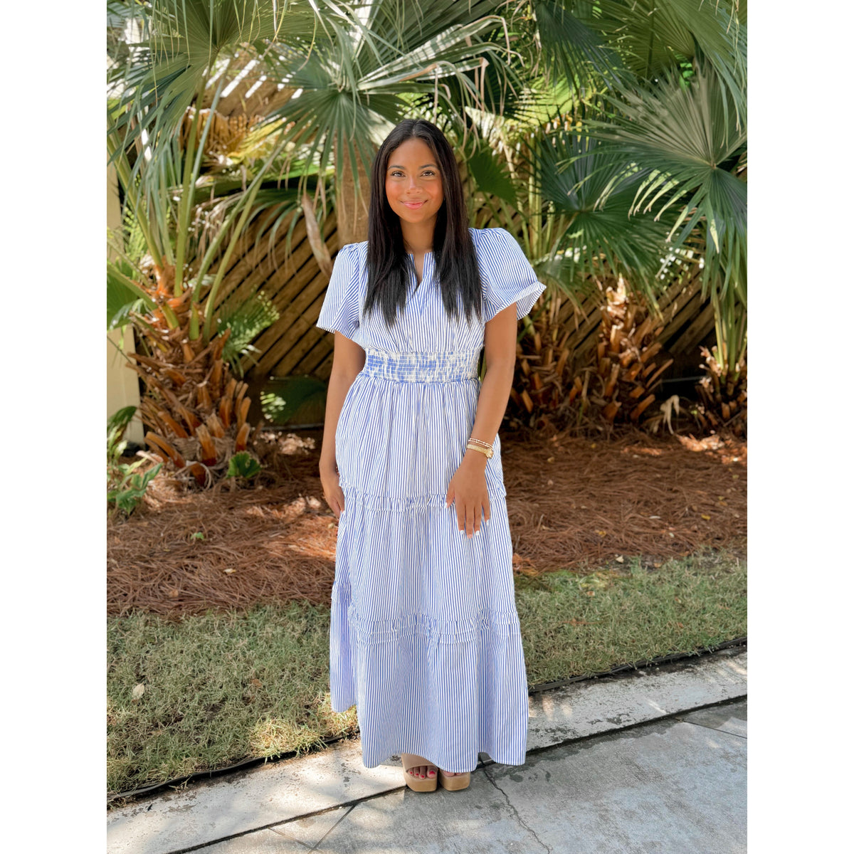 Palmer Poplin Maxi Dress - Joanna A. Boutique