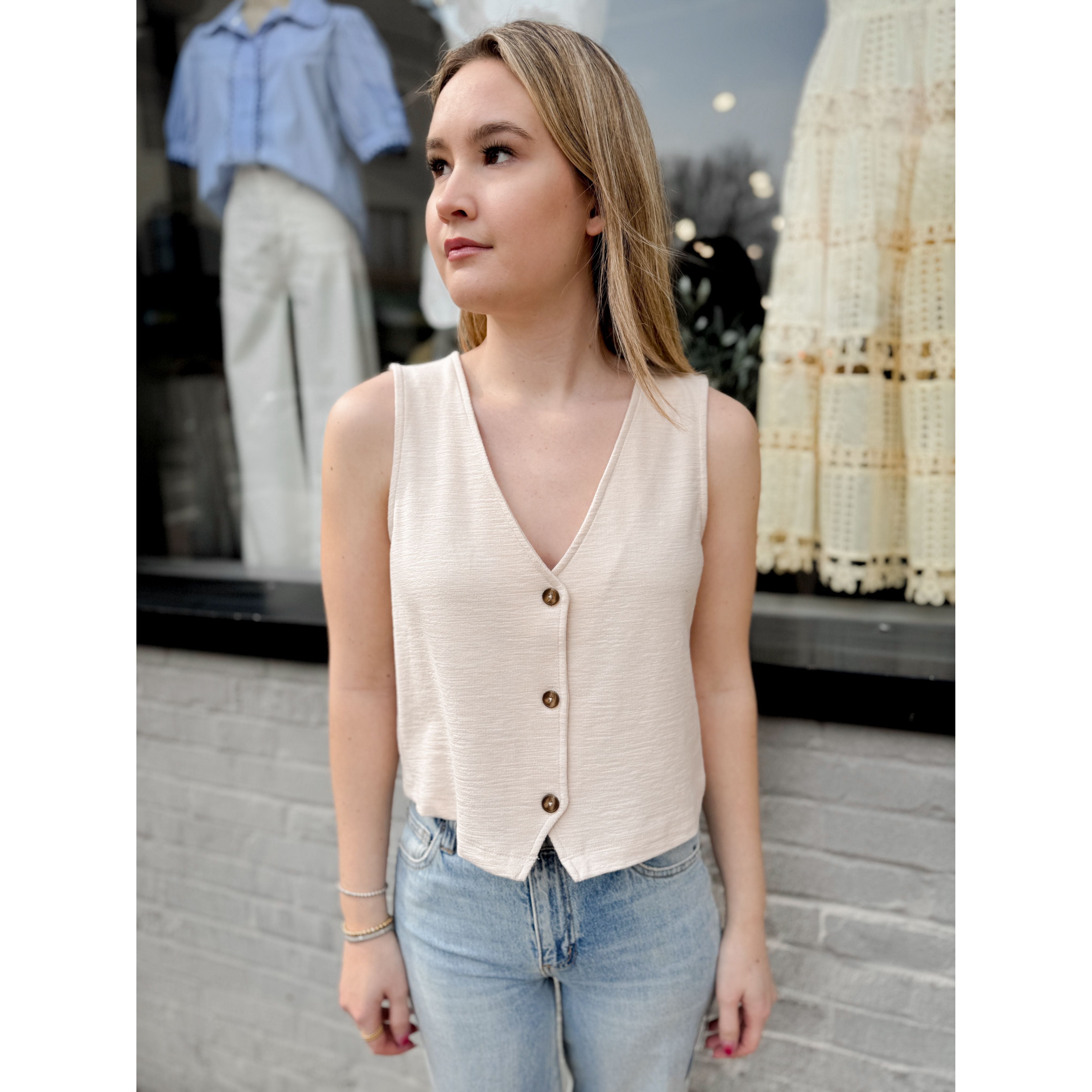 Noelle Textured Tank Top - Joanna A. Boutique
