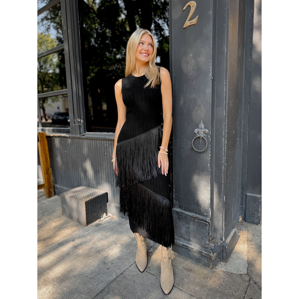 Gia Fringe Maxi Dress