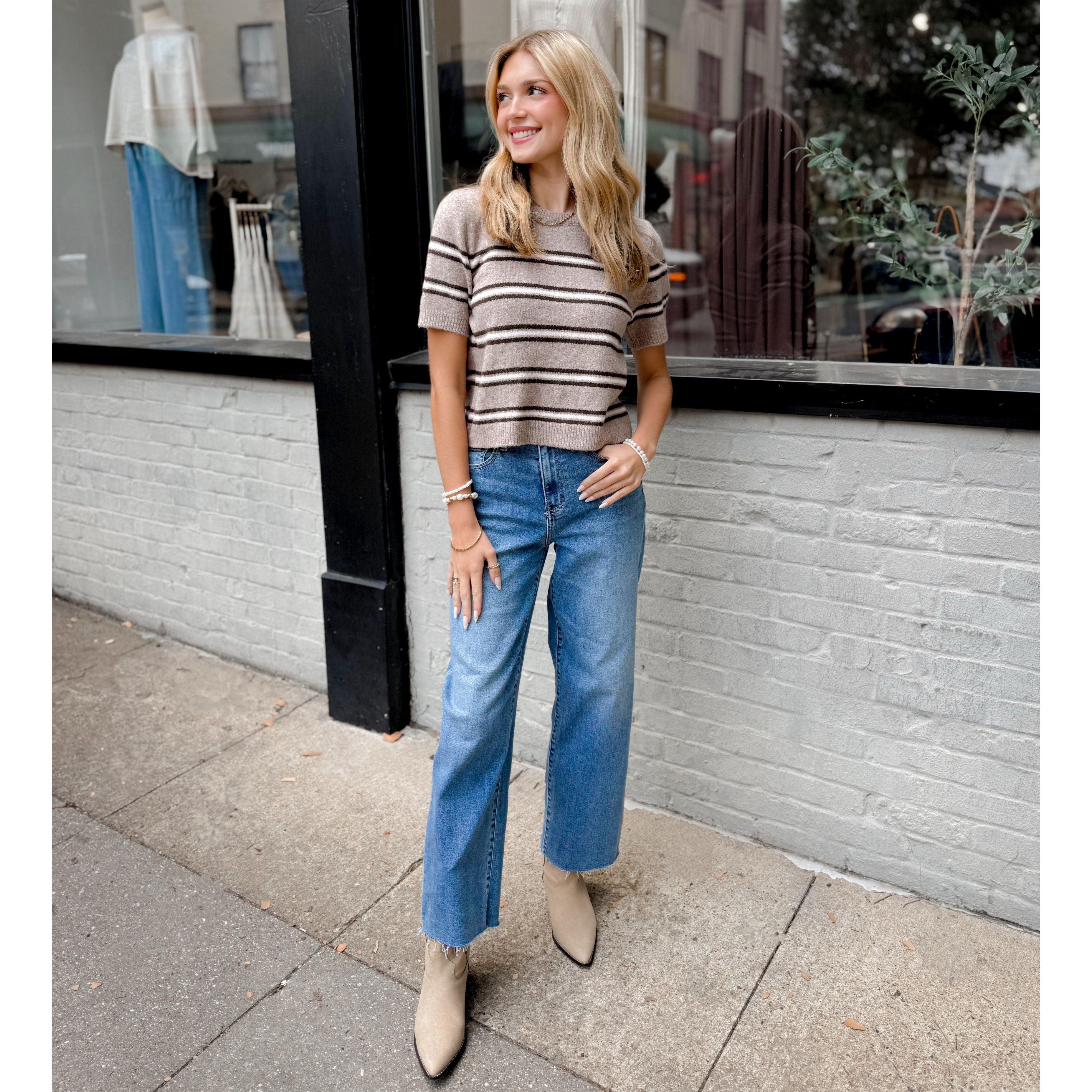 Gatewood Stripe Sweater | Heather Ash - Joanna A. Boutique