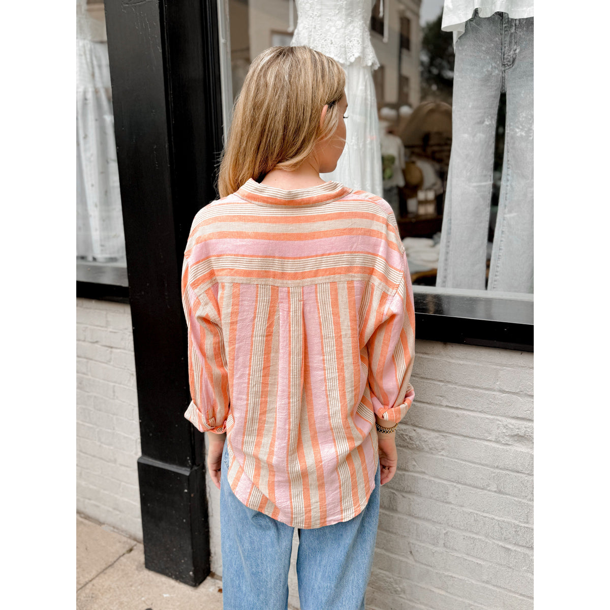 Perfect Striped Linen Top | Tiger Lily - Joanna A. Boutique
