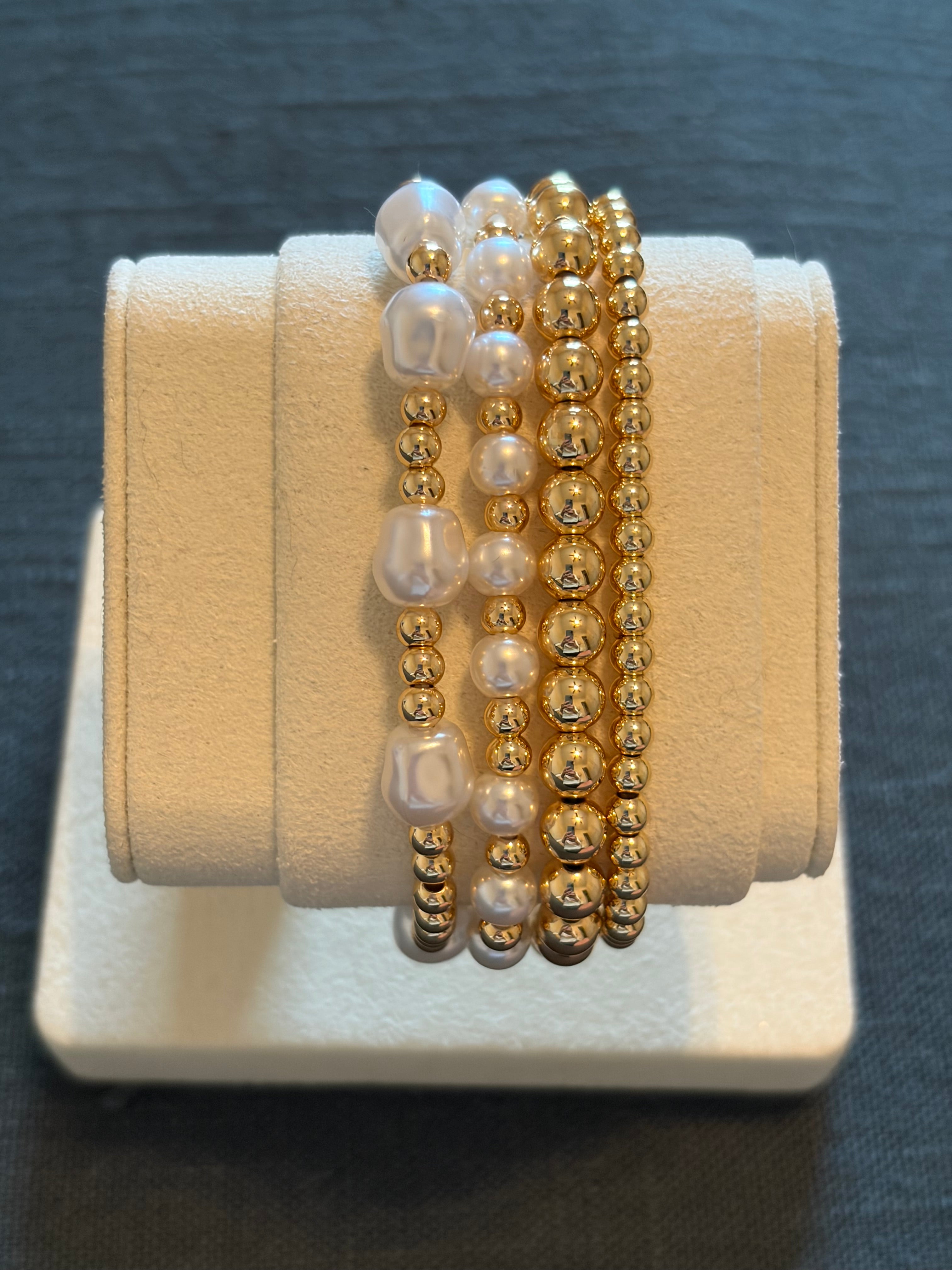 Freshwater Pearl Stack Bracelet Set