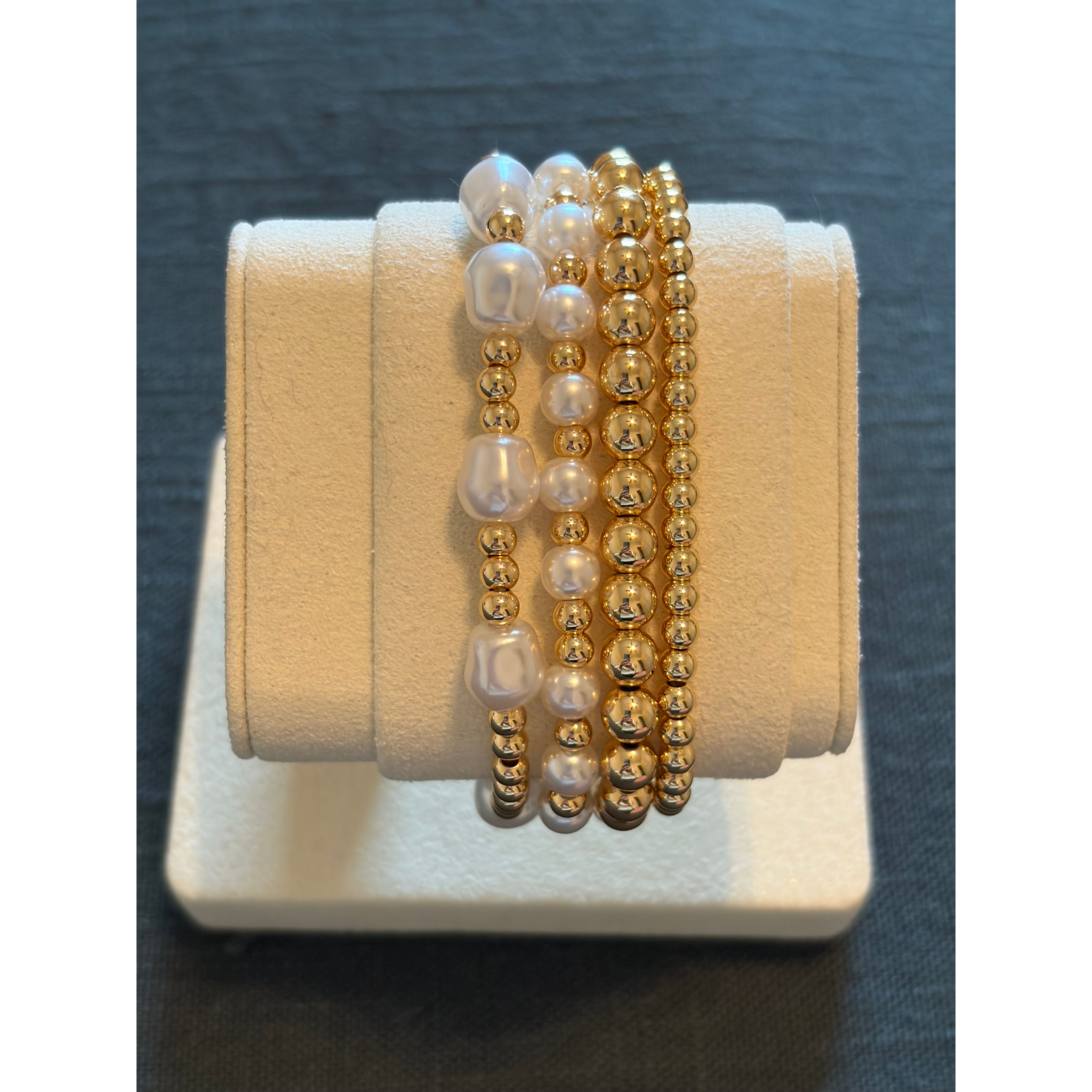 Freshwater Pearl Stack Bracelet Set - Joanna A. Boutique