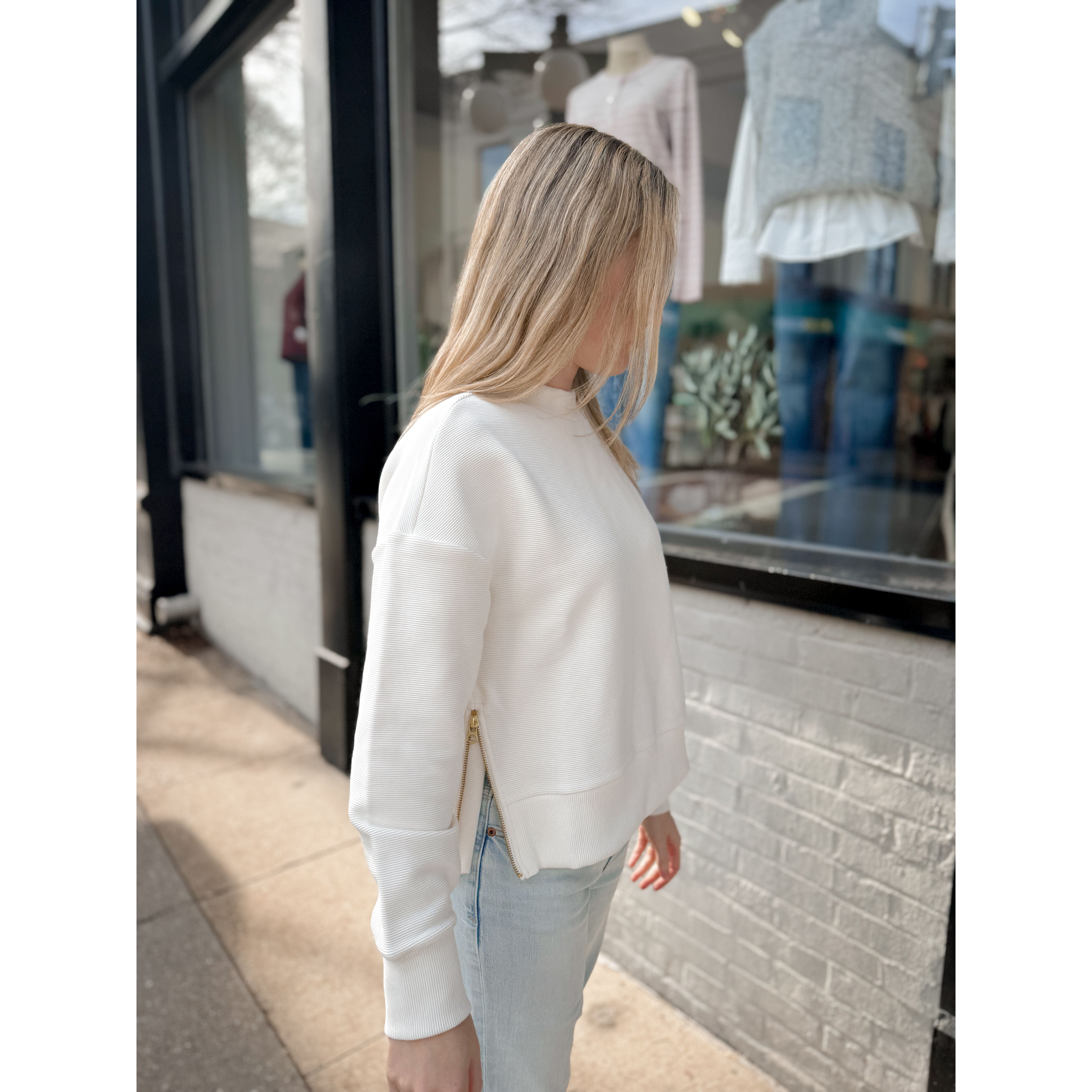 Addelyn Sweat | Ivory - Joanna A. Boutique