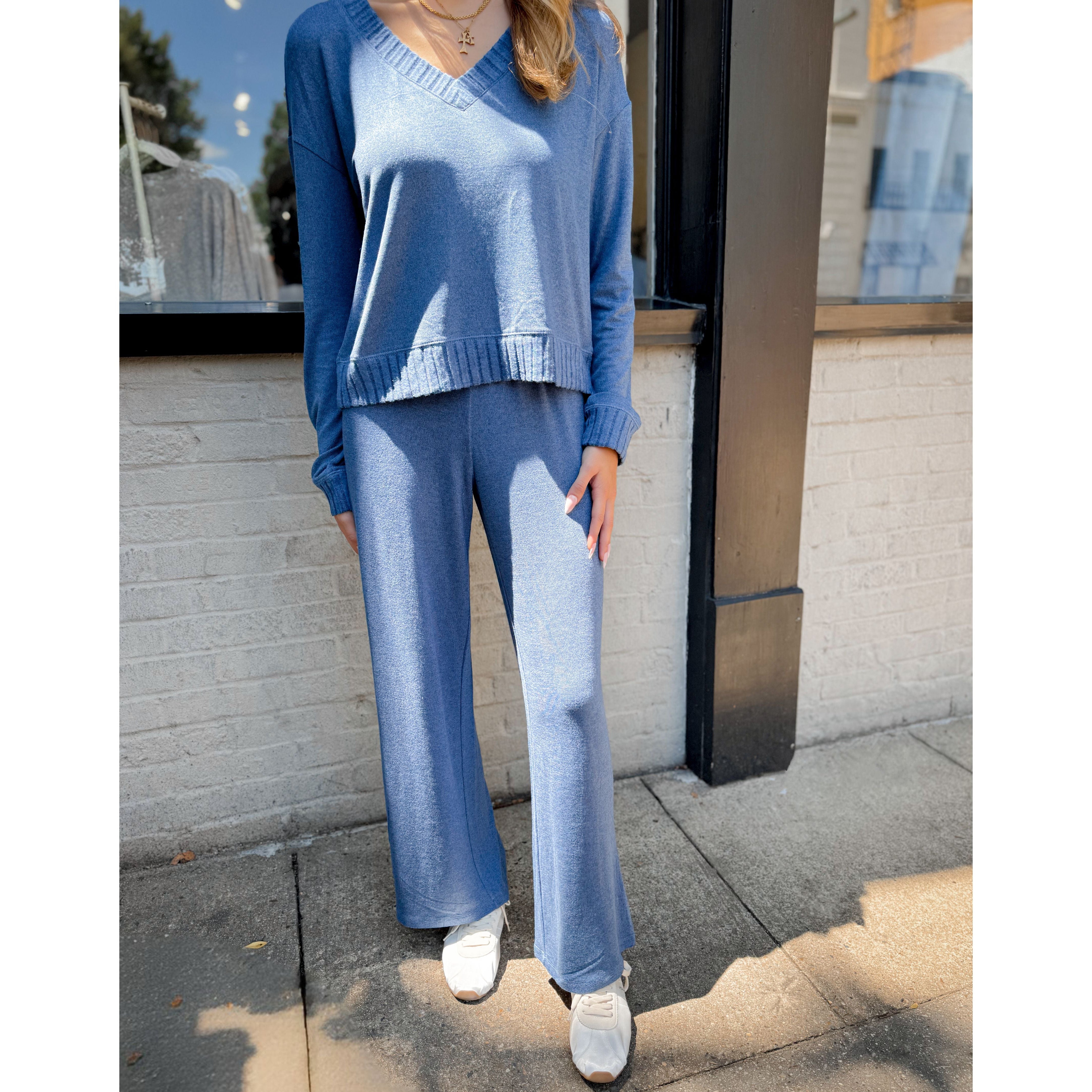 Dawn Smocked Pant | True Navy - Joanna A. Boutique