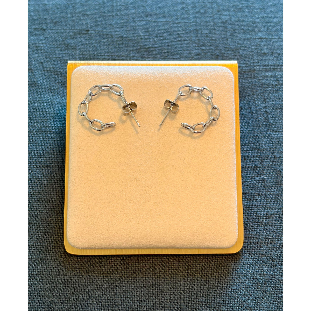 Sherry Link Mini Hoop | Silver - Joanna A. Boutique