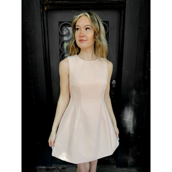 Diana Mini Dress | Pale Pink - Joanna A. Boutique