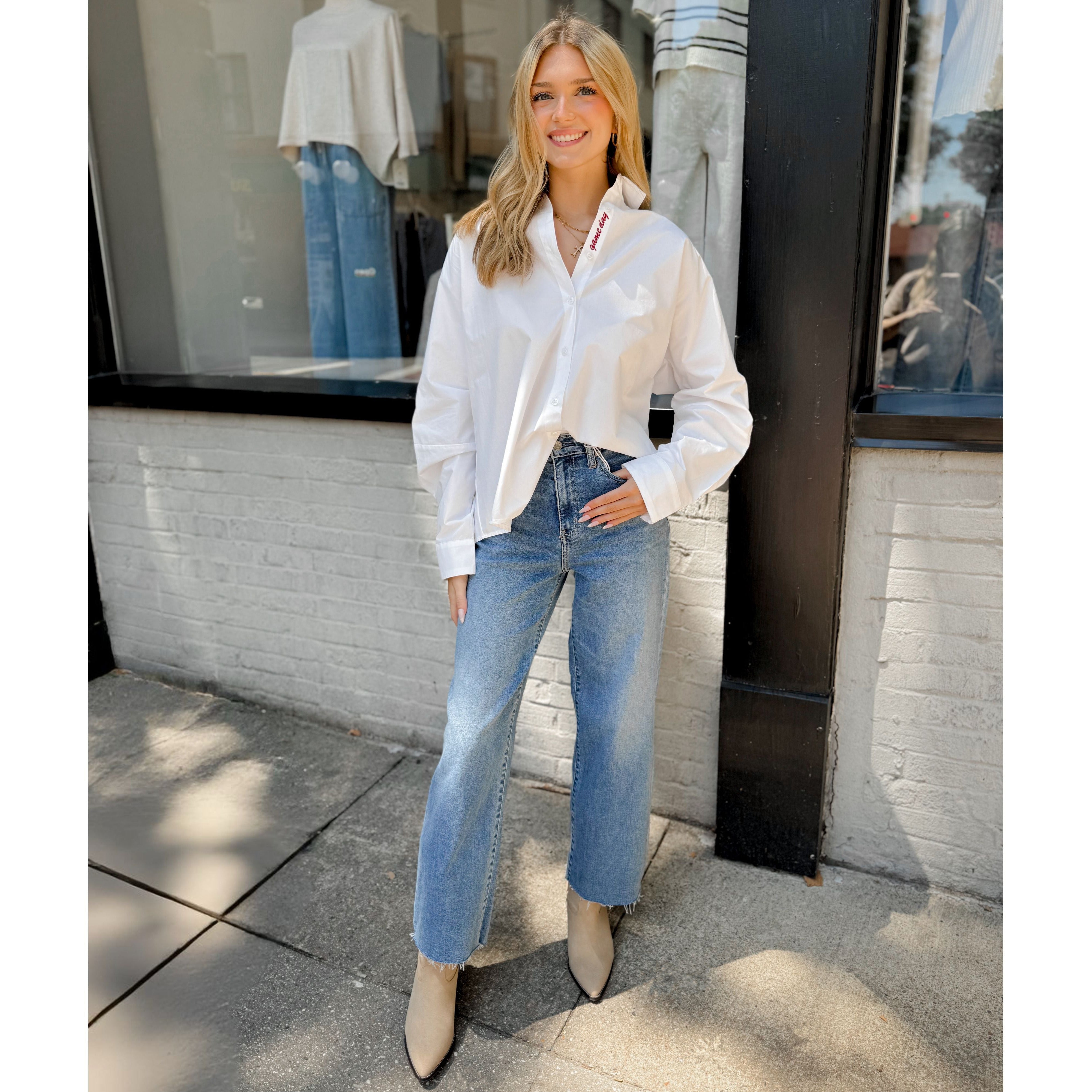 Gameday Button Up - Joanna A. Boutique