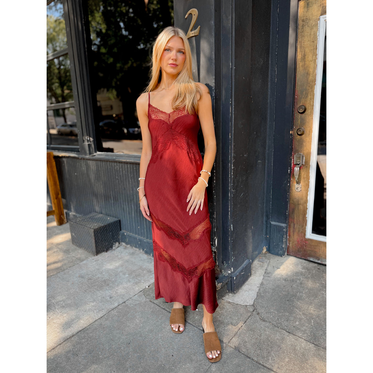 Bruna Lace Midi Dress