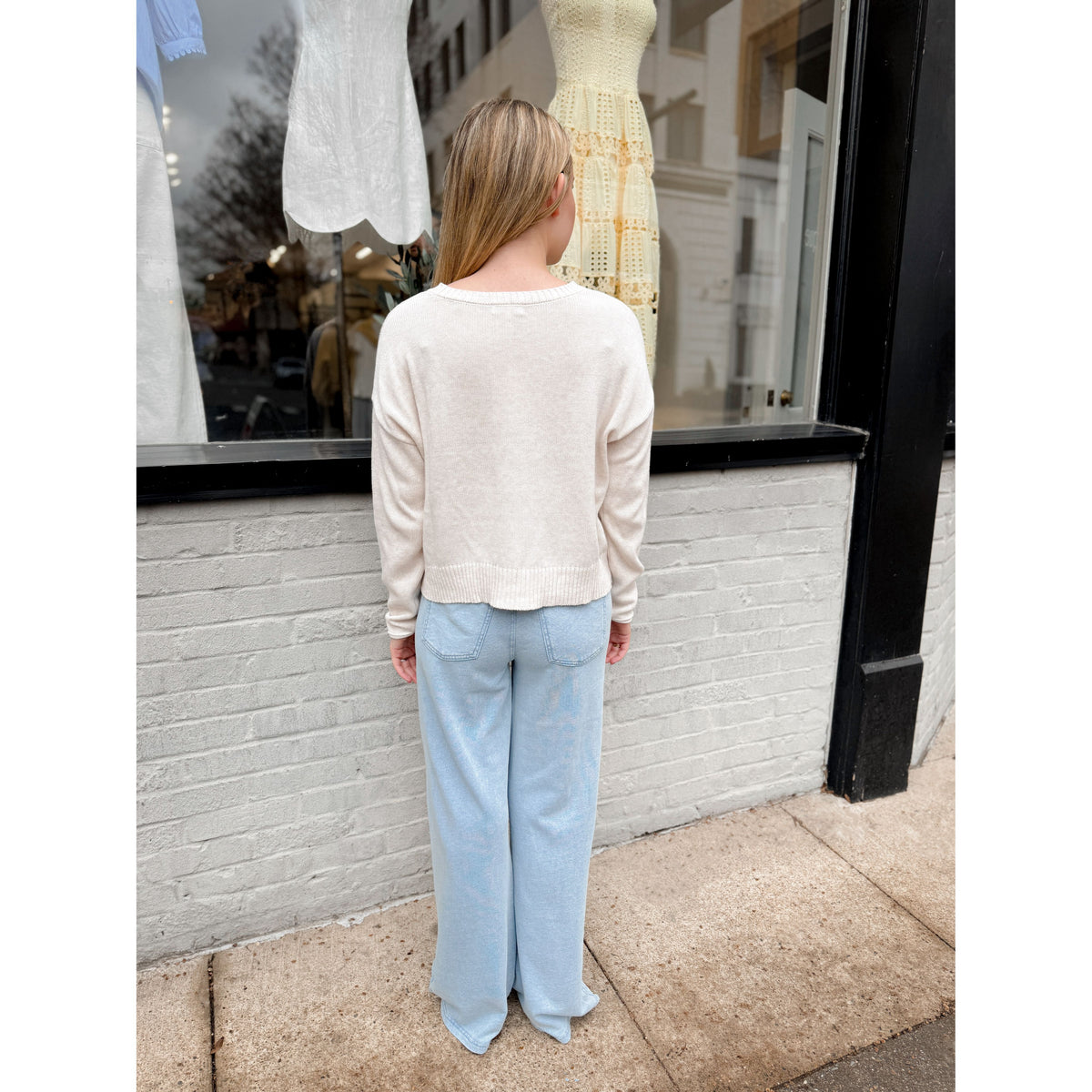 Entourage Knit Denim Pant - Joanna A. Boutique