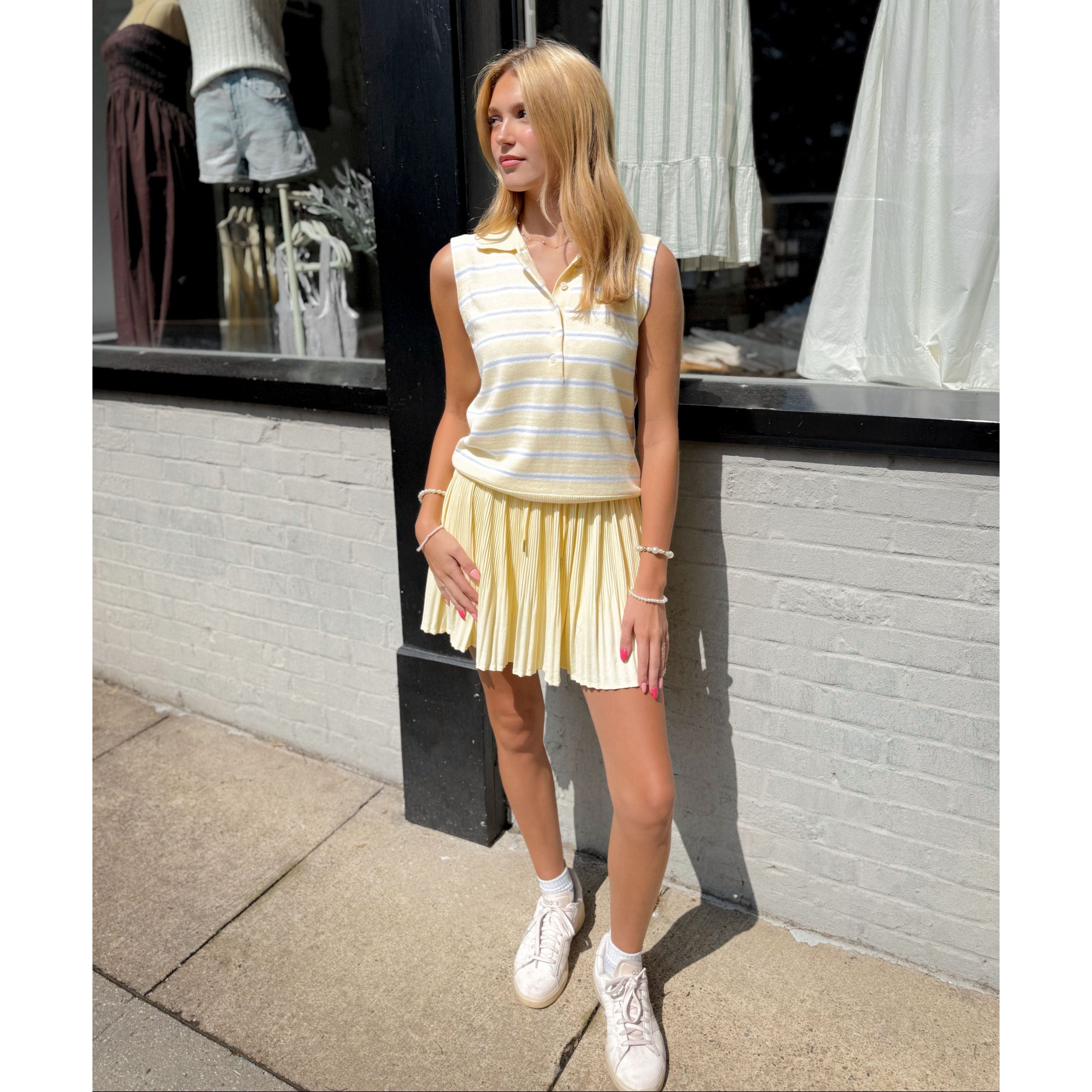 Rue Polo Tank Top - Joanna A. Boutique