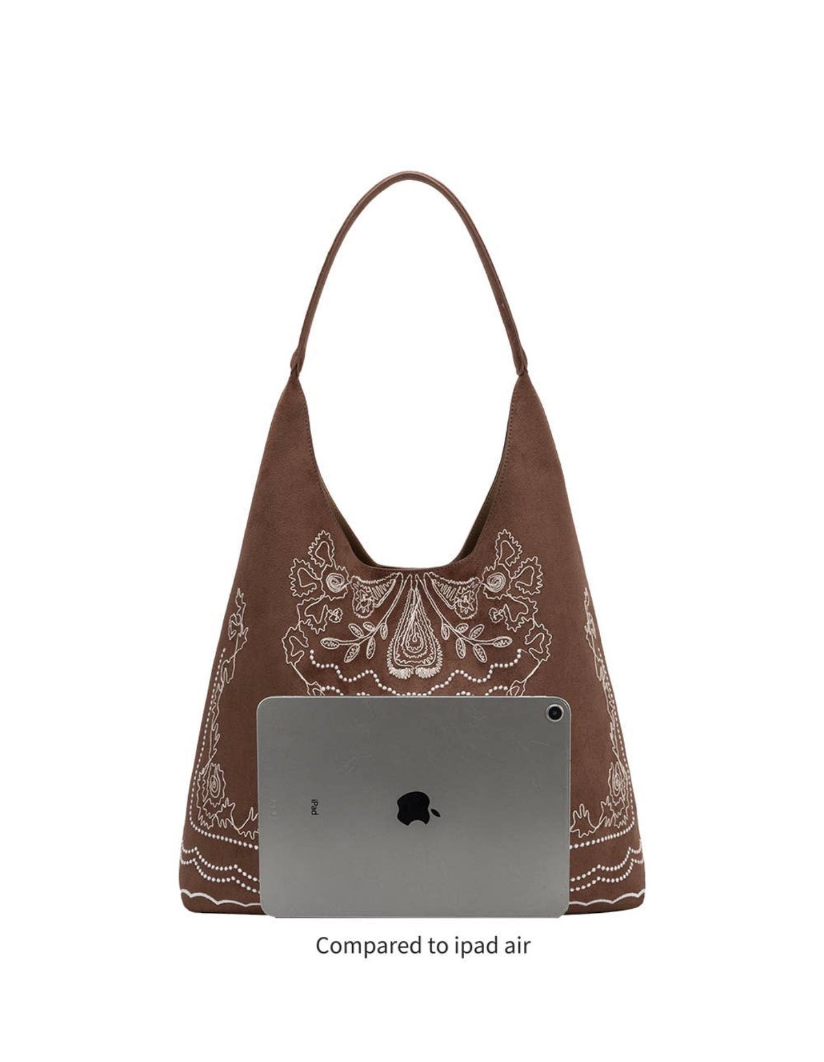 Elliot Suede Shoulder Bag | Tobacco