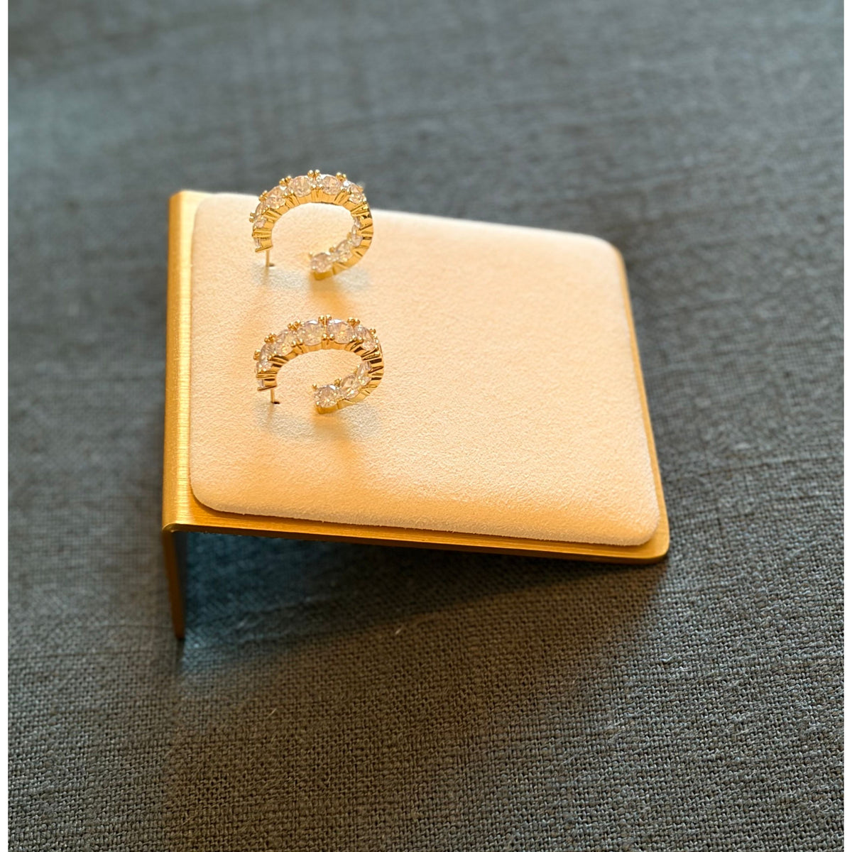 Reign Mini Rhinestone Hoop - Joanna A. Boutique