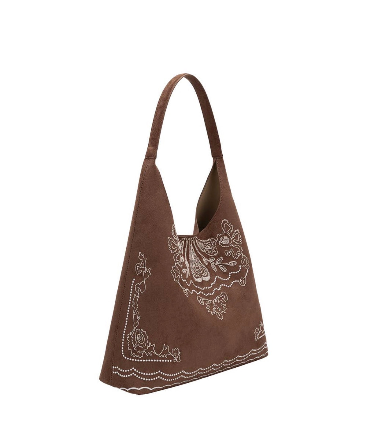 Elliot Suede Shoulder Bag | Tobacco