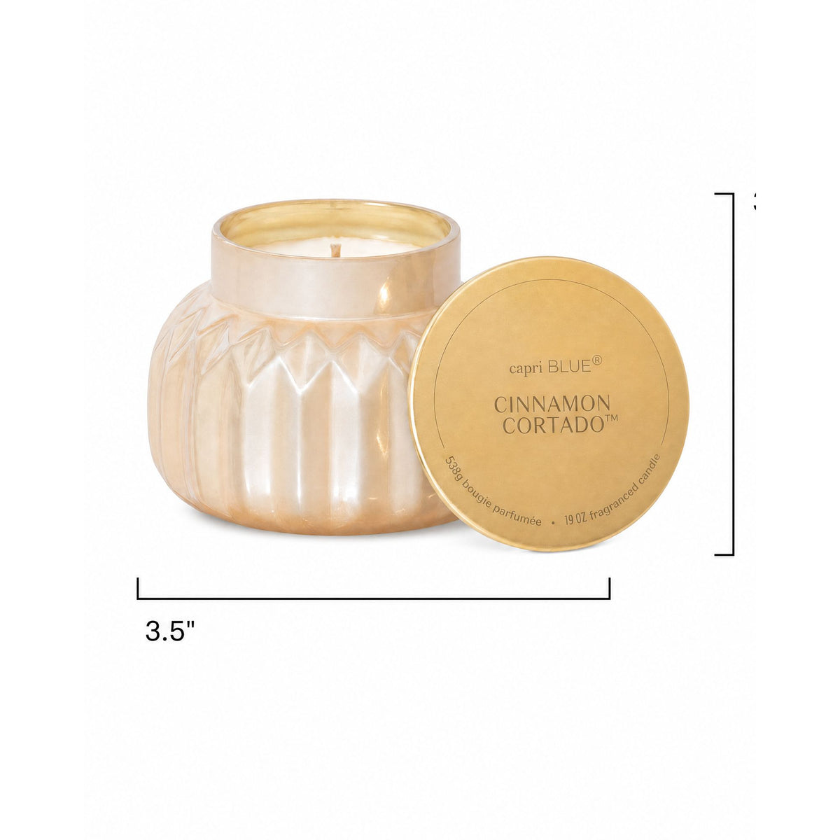 Capri Blue Cinnamon Cortado Candle | Petite - Joanna A. Boutique