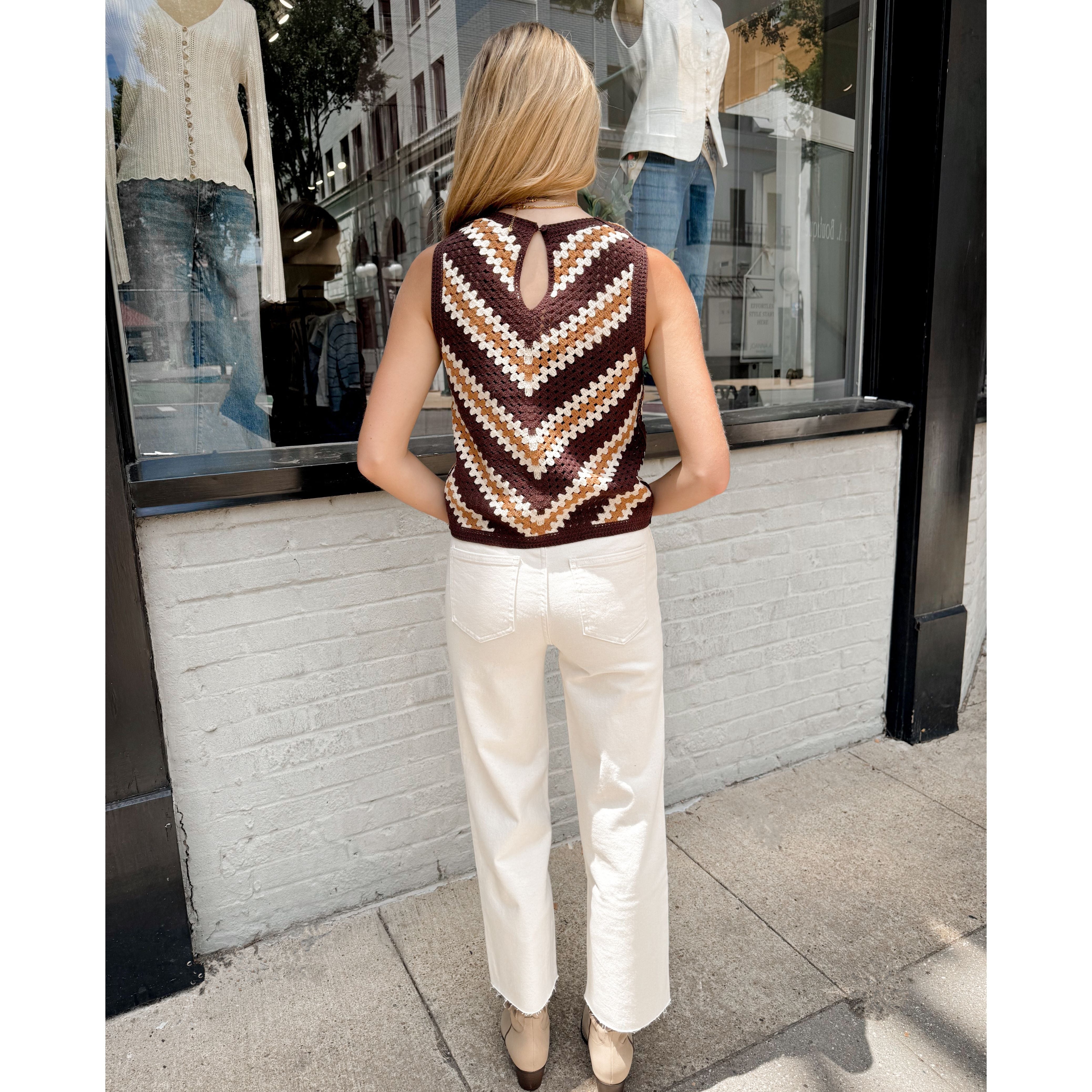 Aberdeen Wide Leg Jean | Ecru - Joanna A. Boutique
