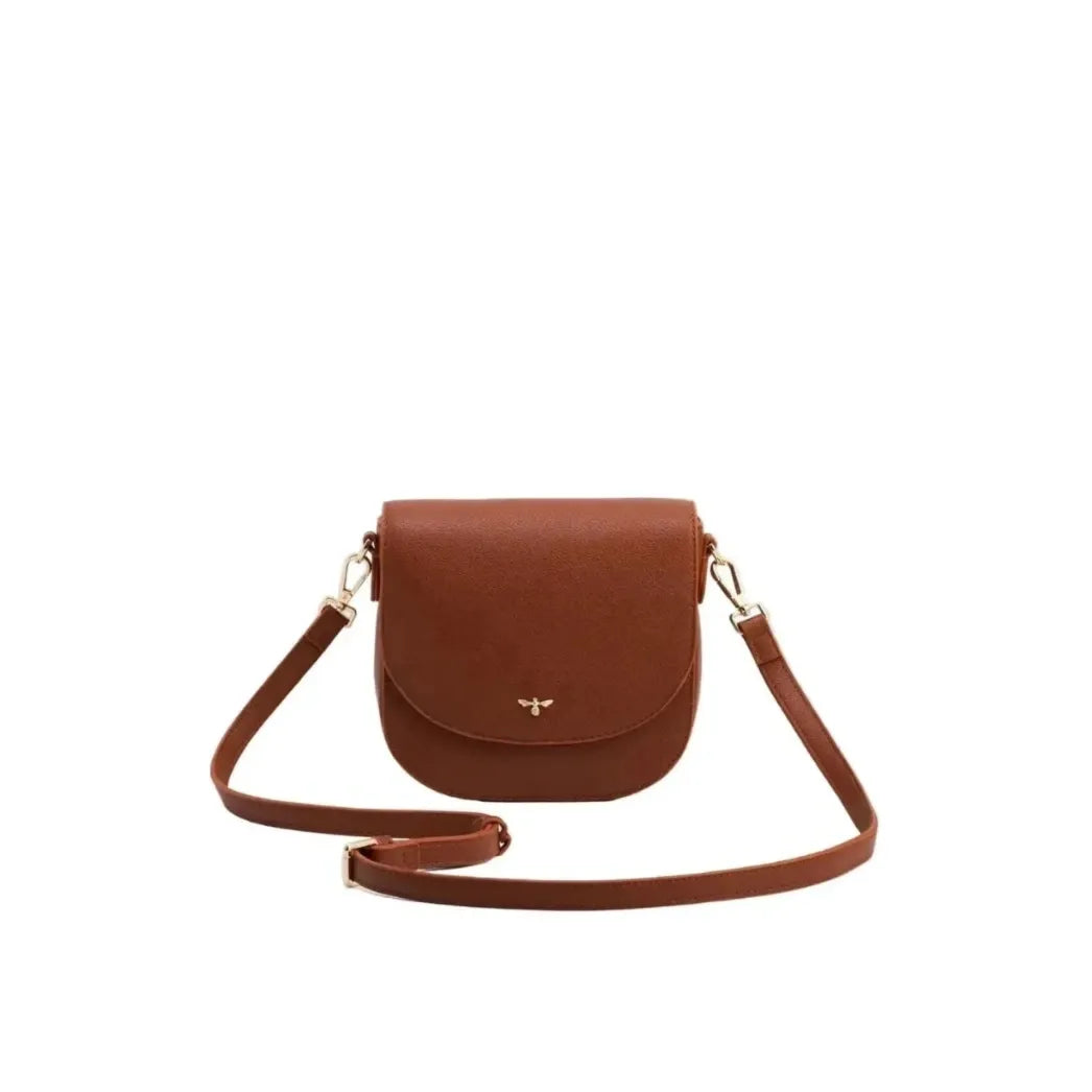 Beth Saddle Crossbody Bag | Tan - Joanna A. Boutique