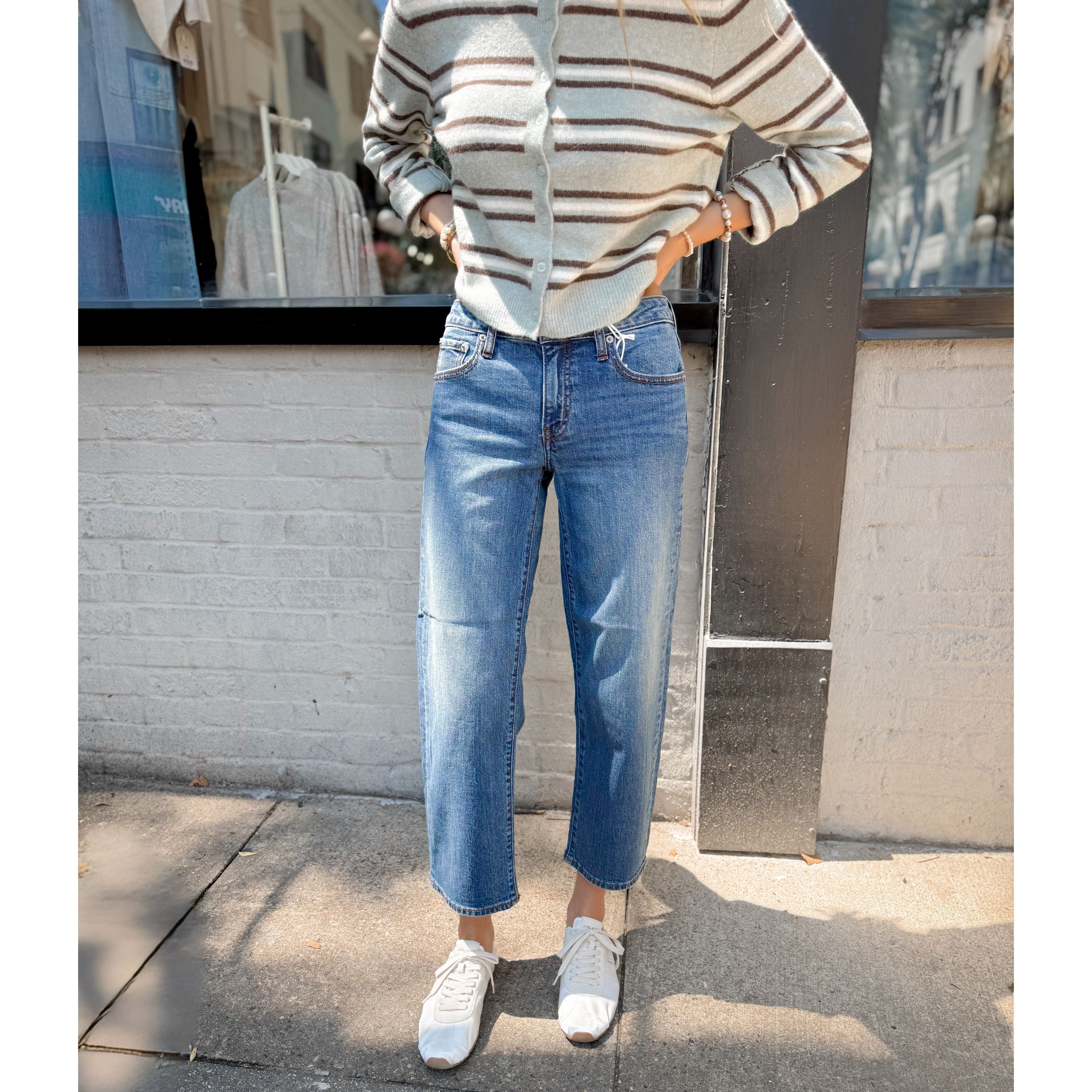 Keeper Low Rise Crop Jean | Haze - Joanna A. Boutique