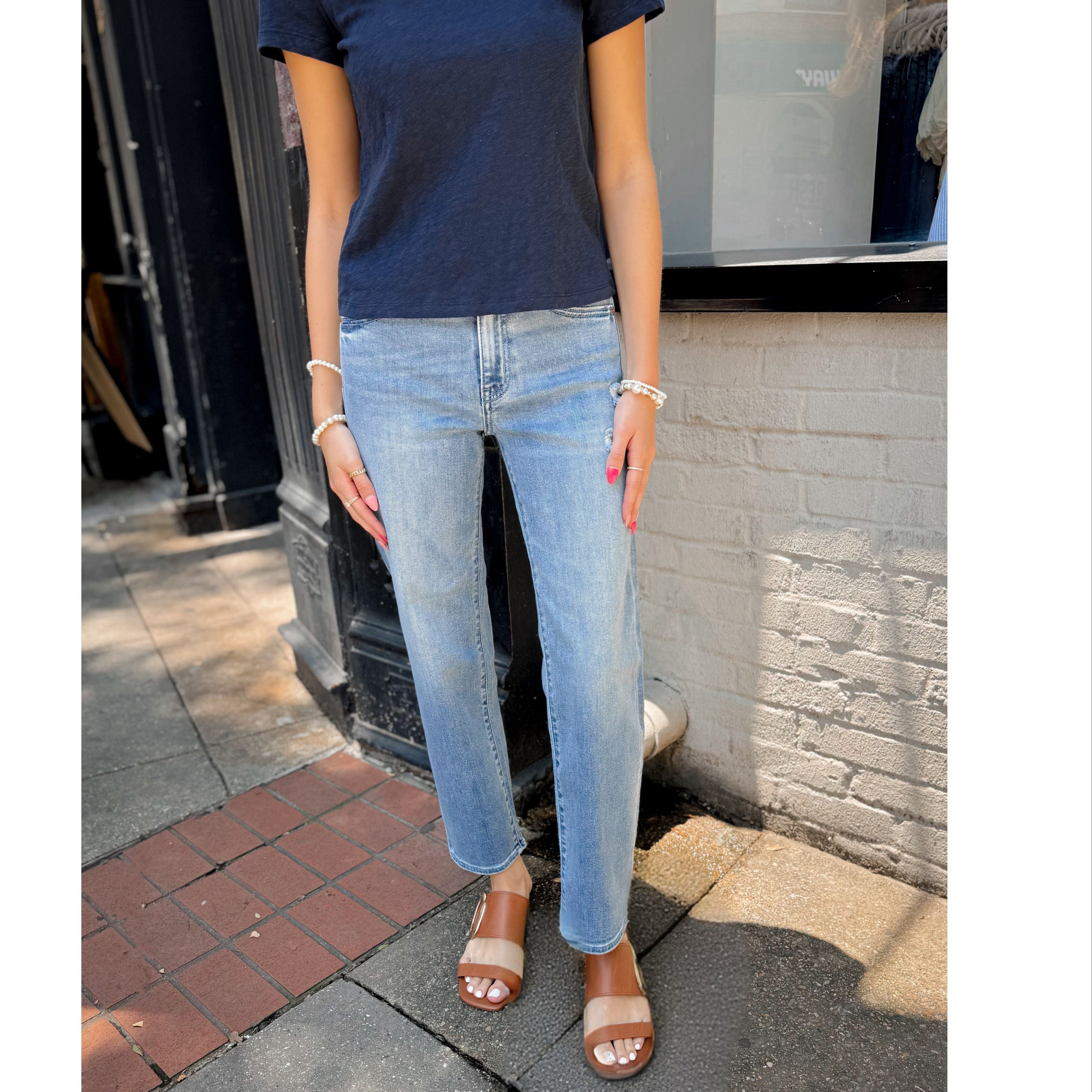 Rebel Slim Straight Jean | Real Deal - Joanna A. Boutique