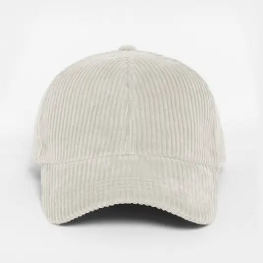 Corduroy Cap | Cream - Joanna A. Boutique
