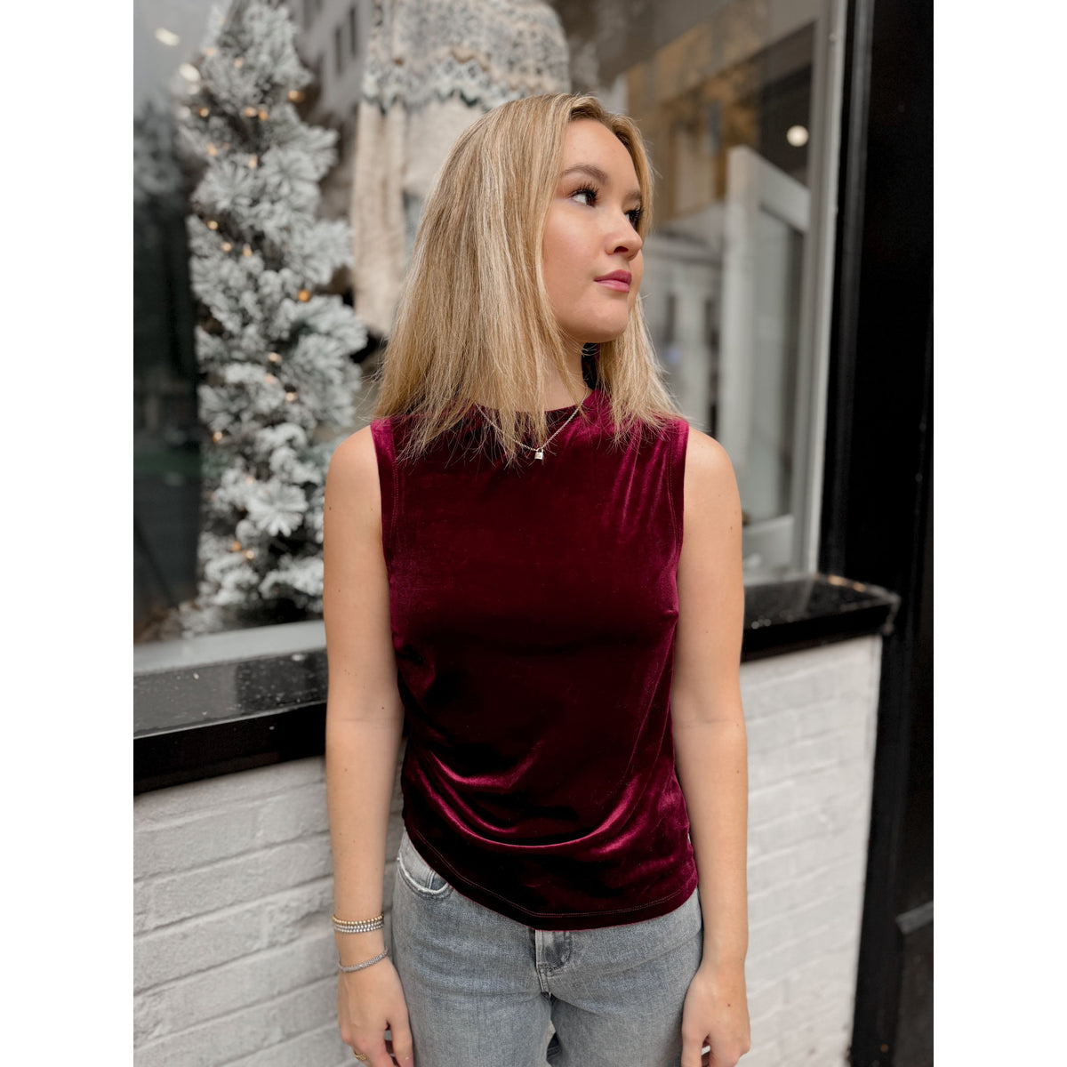 Jaia Top | Cherry Laquer - Joanna A. Boutique