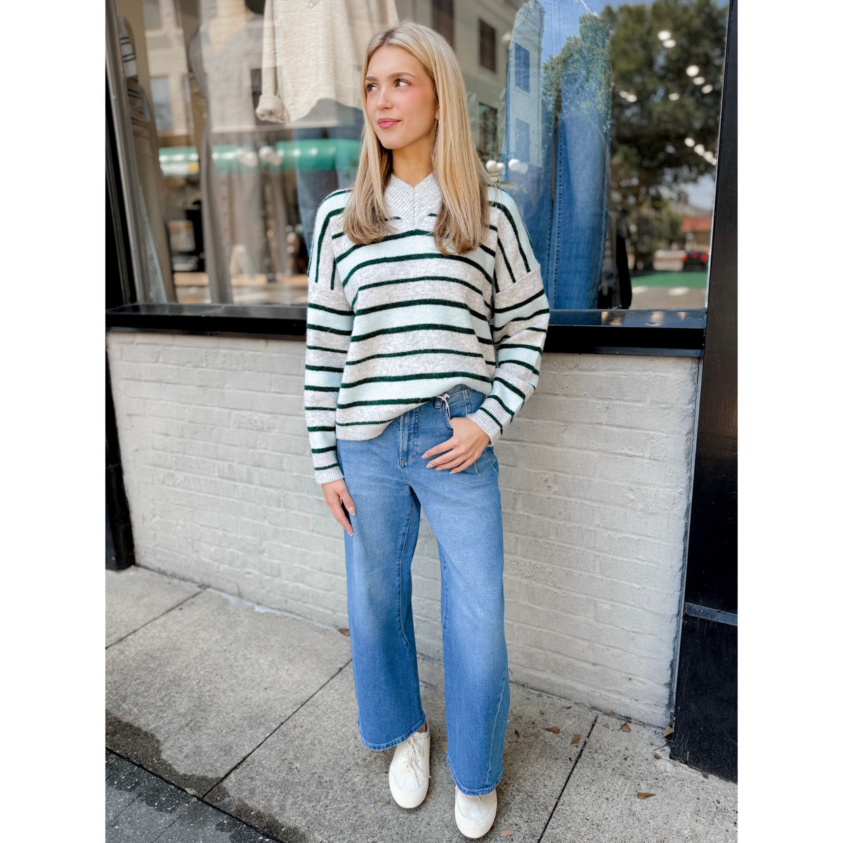 Bexley Striped Pullover - Joanna A. Boutique