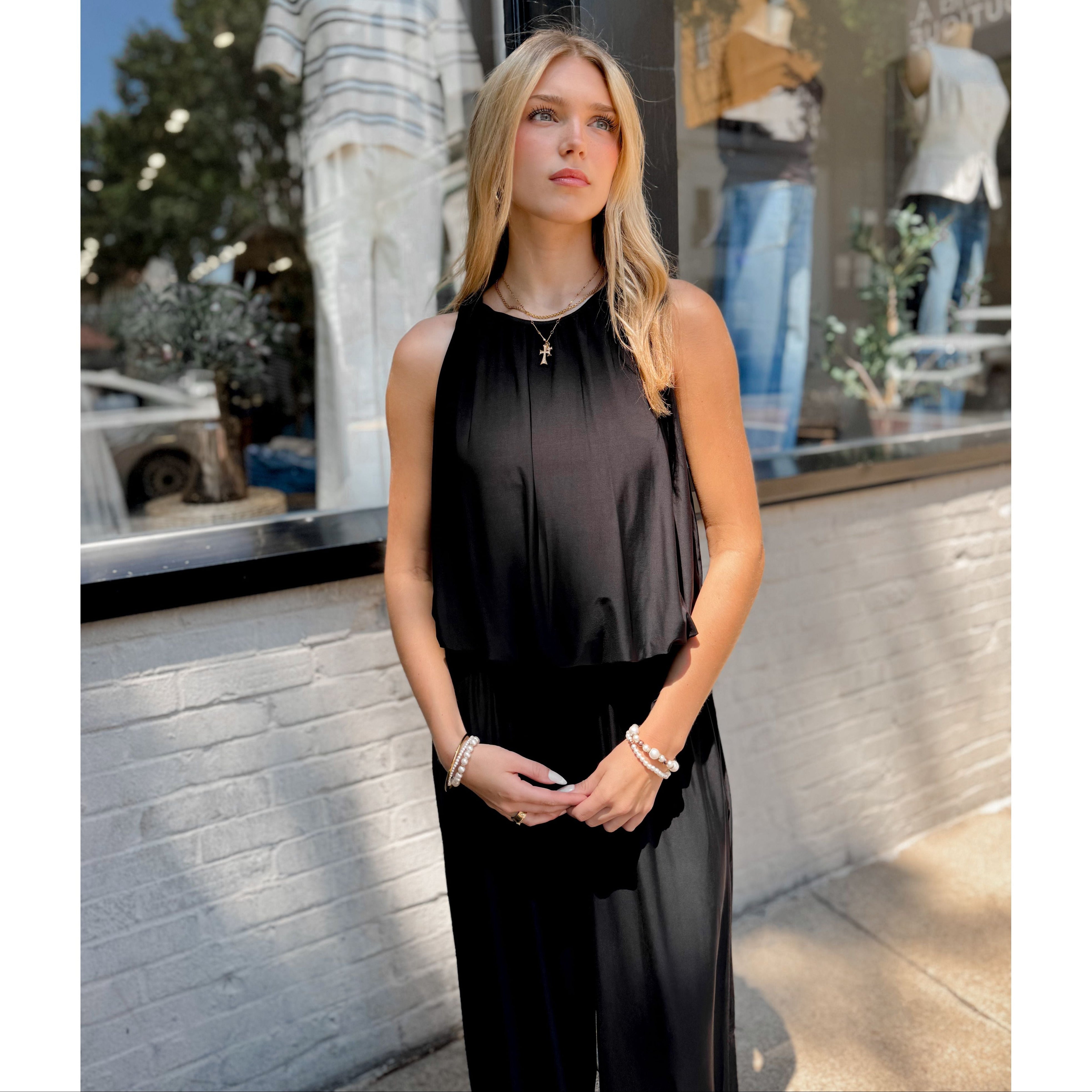 Soraya Bubble Hem Top - Joanna A. Boutique