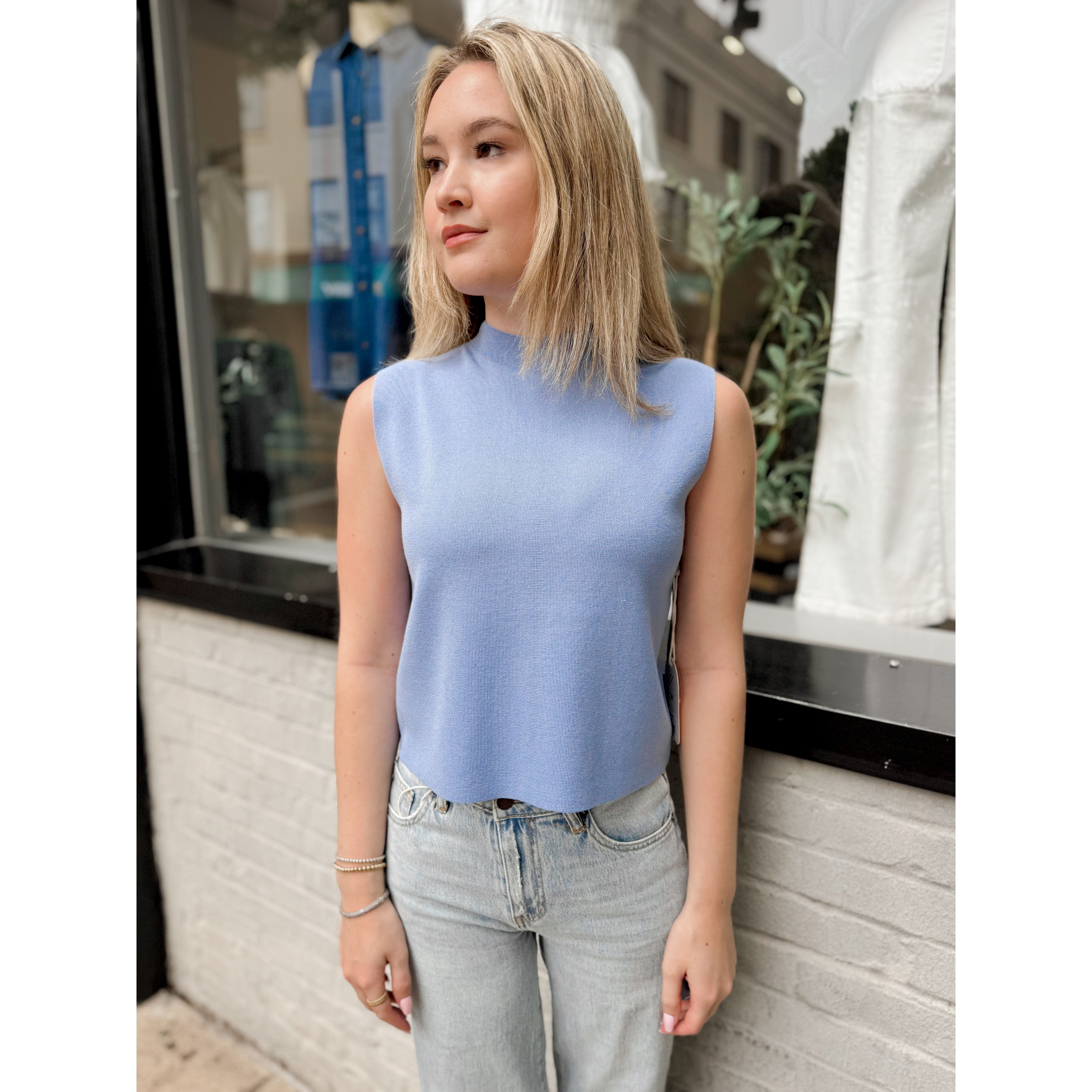 Betty Top | Coastal Blue - Joanna A. Boutique