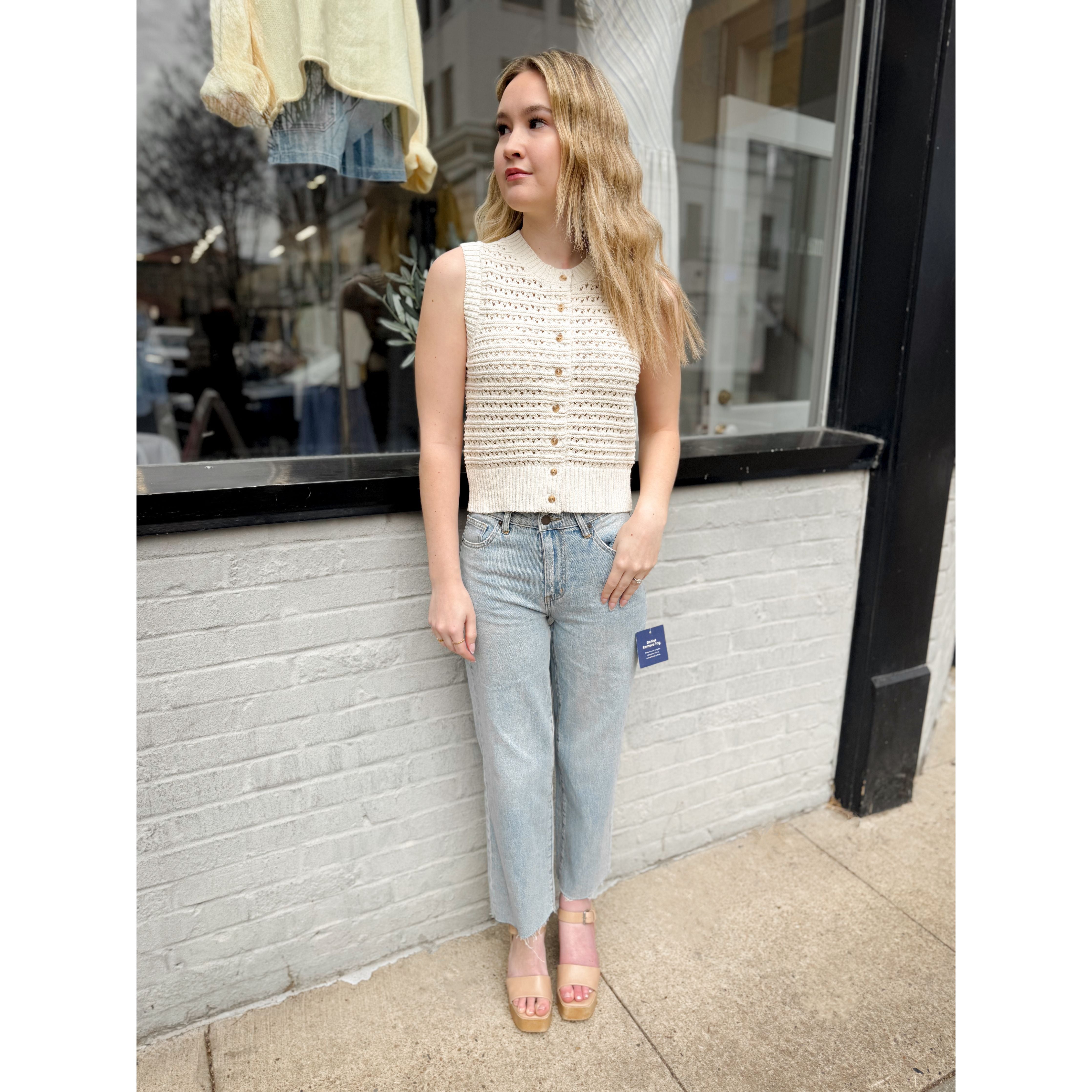 Romelia Knit Vest - Joanna A. Boutique