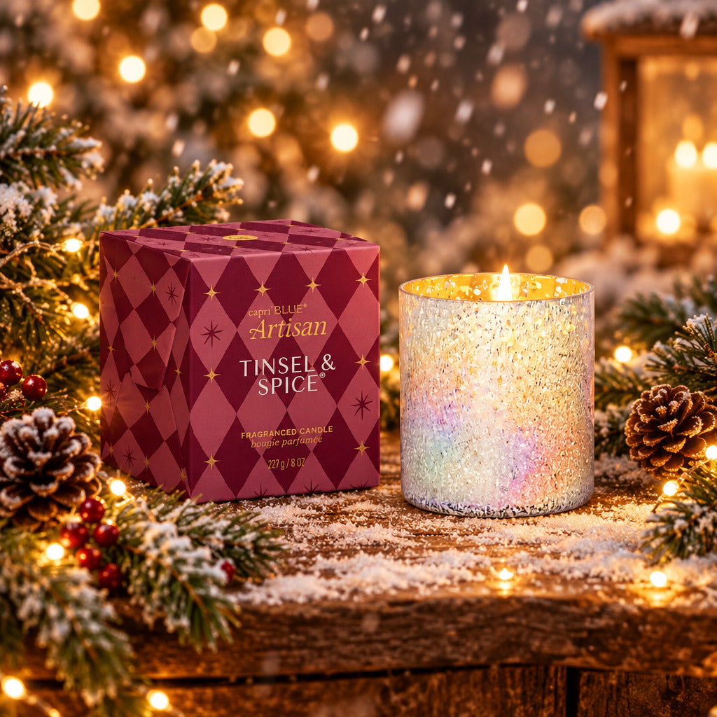 Tinsel & Spice Artisan Boxed Tumbler Candle - Joanna A. Boutique