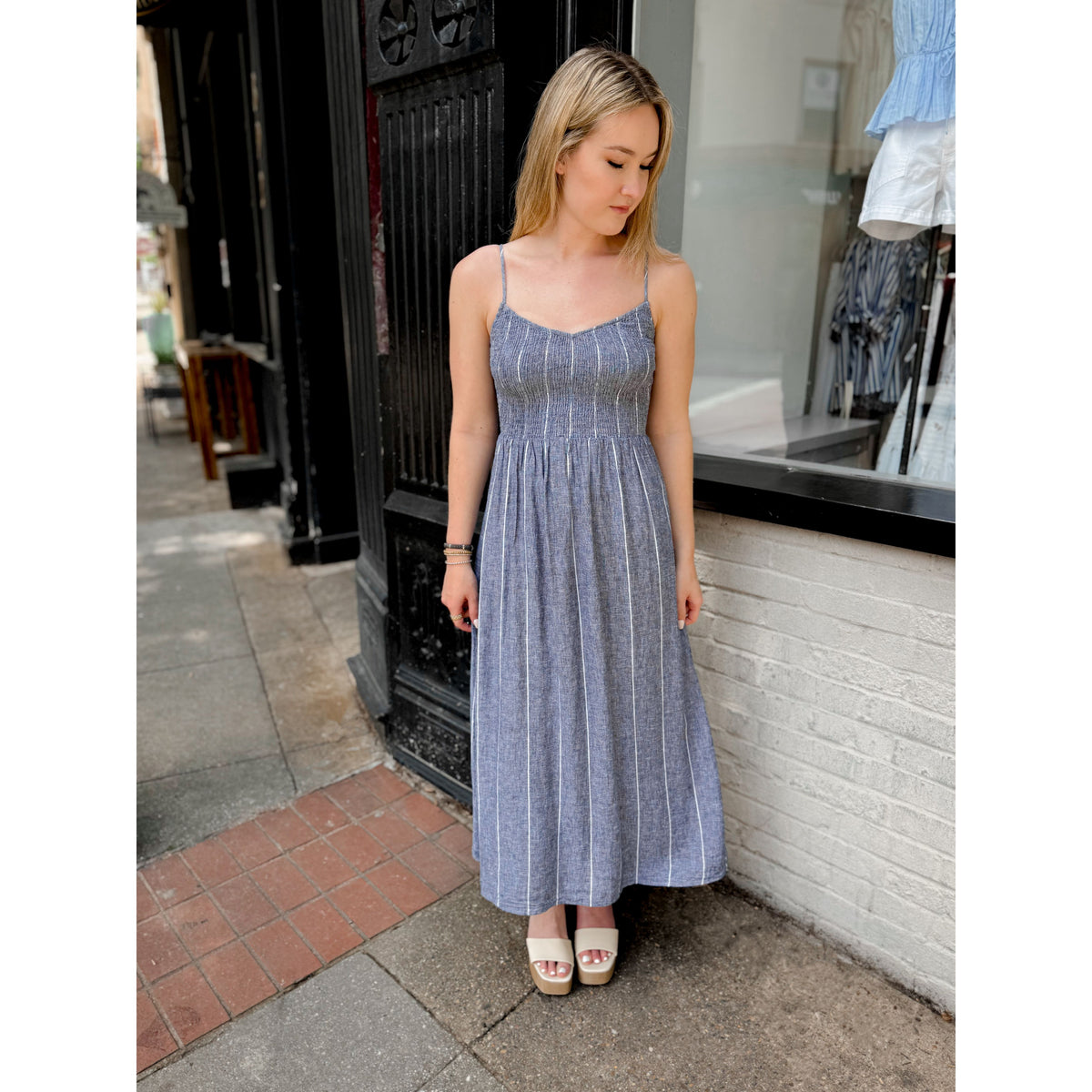 Romy Linen Maxi Dress - Joanna A. Boutique