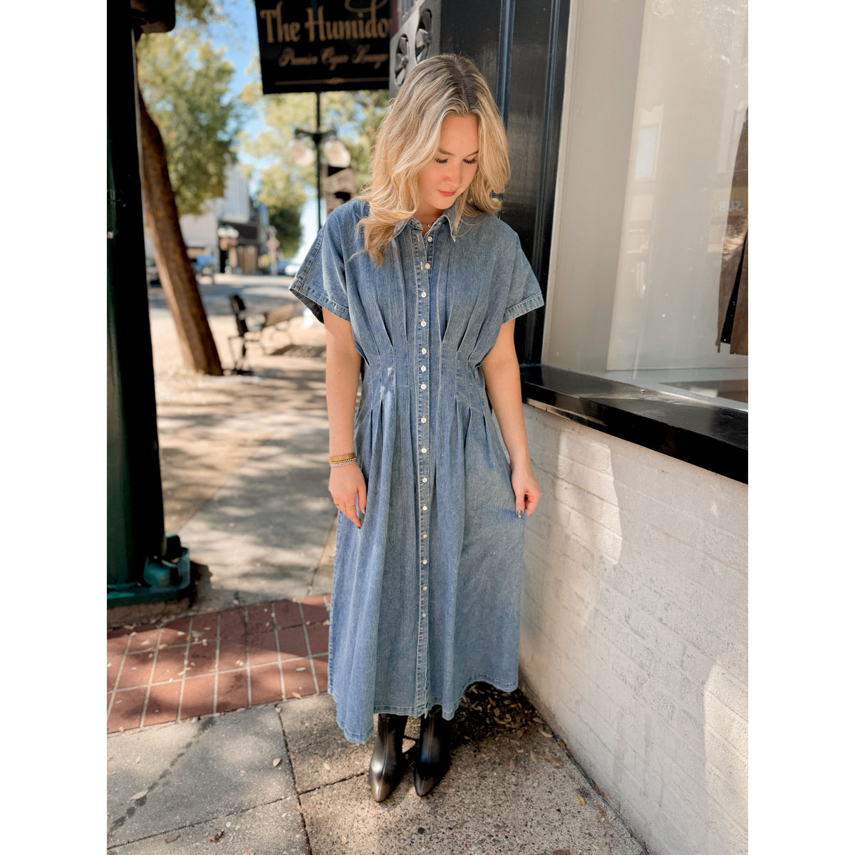 Marianne Denim Dress - Joanna A. Boutique