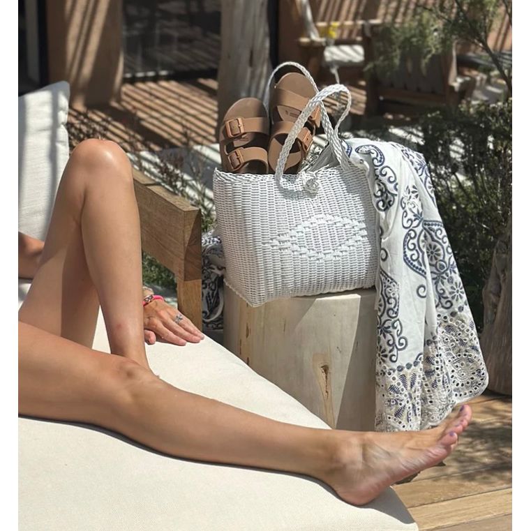 Harbor Tote Small | White - Joanna A. Boutique
