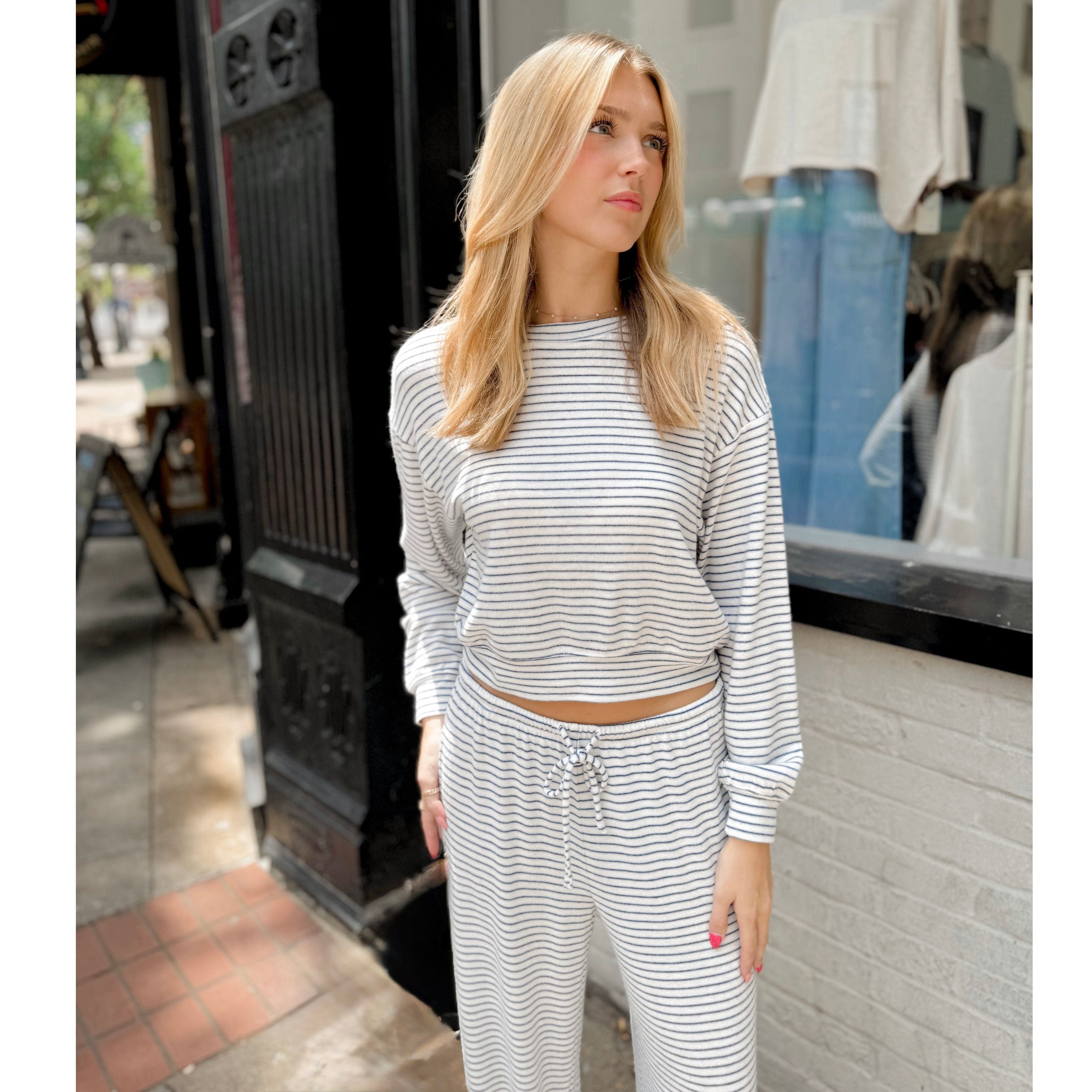 Classic Stripe LS | Eclipse - Joanna A. Boutique