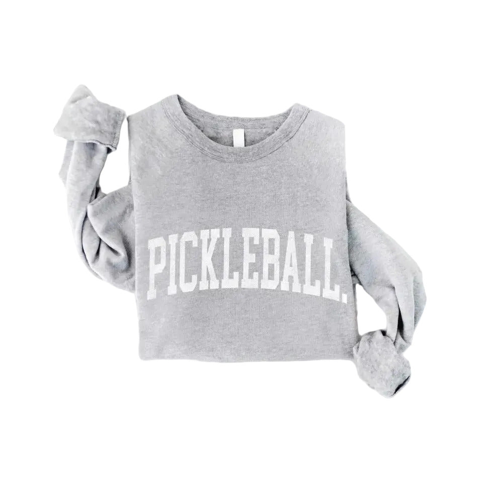 Pickleball Crewneck | Heather - Joanna A. Boutique