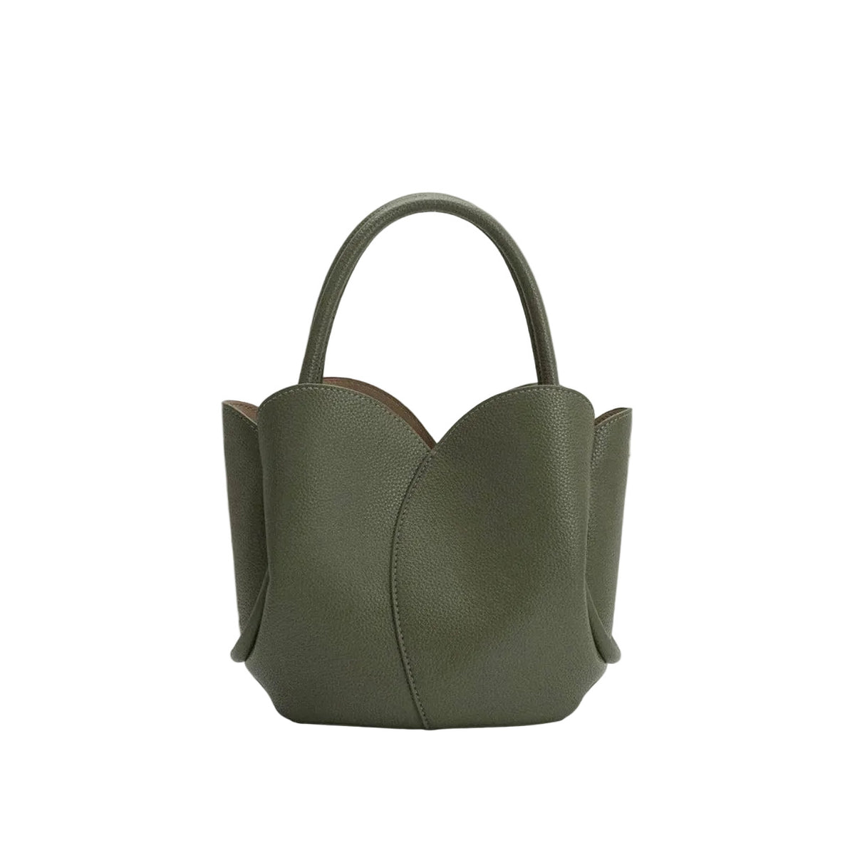 Tulip Vegan Leather Bag | Olive - Joanna A. Boutique