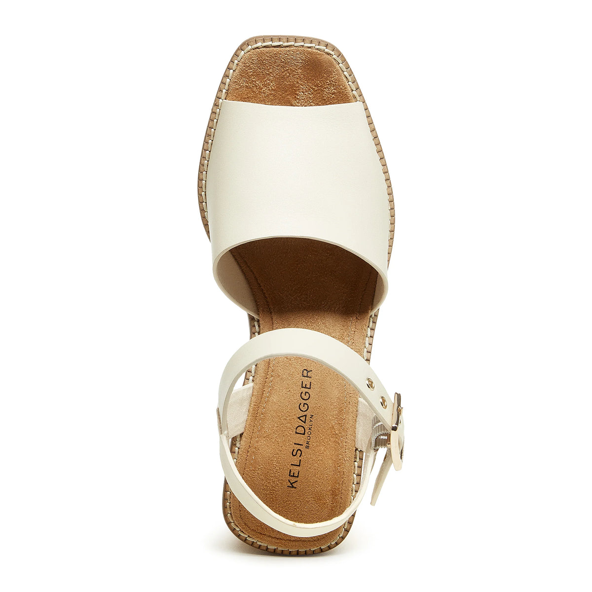 Groove Platform Sandal | Shell - Joanna A. Boutique