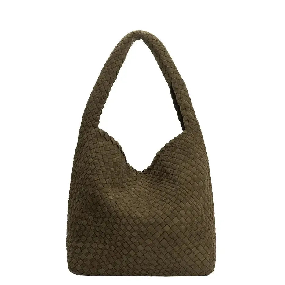 Johanna Suede Bag | Pine - Joanna A. Boutique