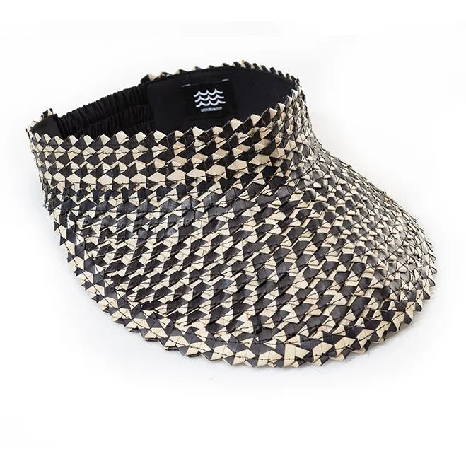 Playa Raffia Visor | Black - Joanna A. Boutique