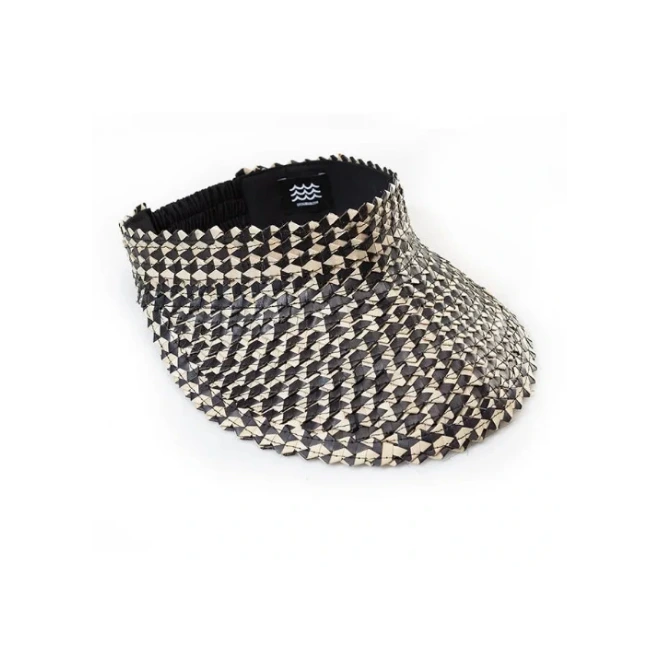 Playa Raffia Visor | Black - Joanna A. Boutique