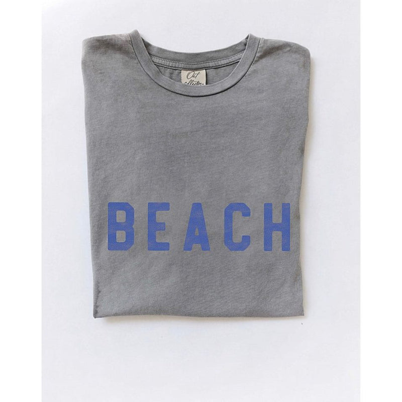 Beach Tee- Dark Gray
Joanna A. Boutique

The softest mineral washed cotton you’ll ever own, perfect for a beach day, gym run, or lounging + so much more!
