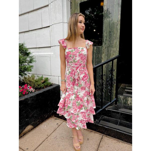 Garden Party Midi Dress - Joanna A. Boutique