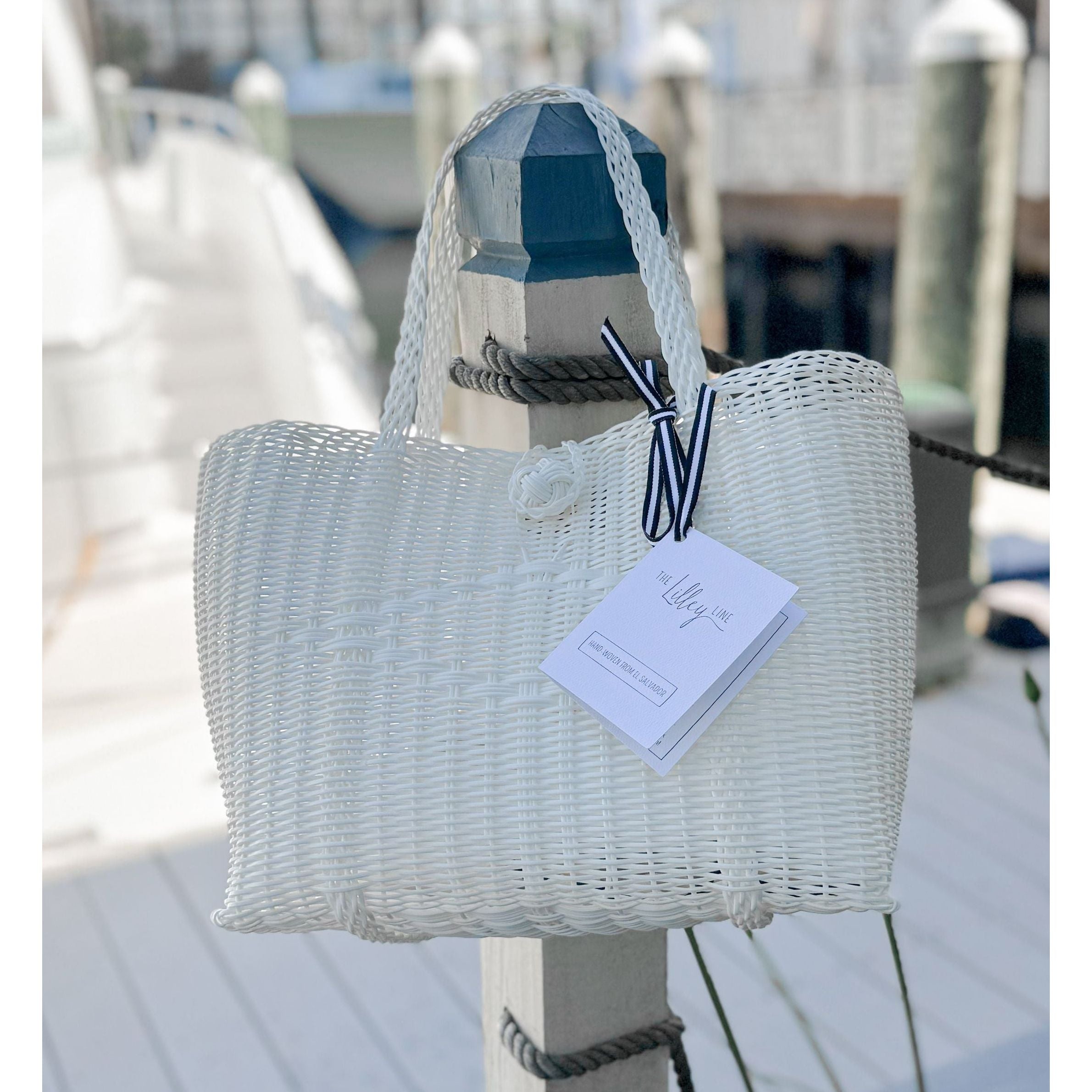 Harbor Tote Small | White - Joanna A. Boutique