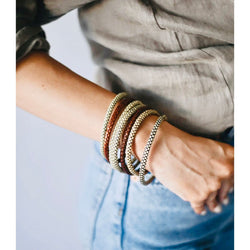 S. African Raffia Bangle Bracelet - Joanna A. Boutique