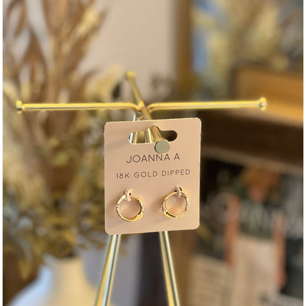 Sia Swirl Mini Hoop Earrings - Joanna A. Boutique