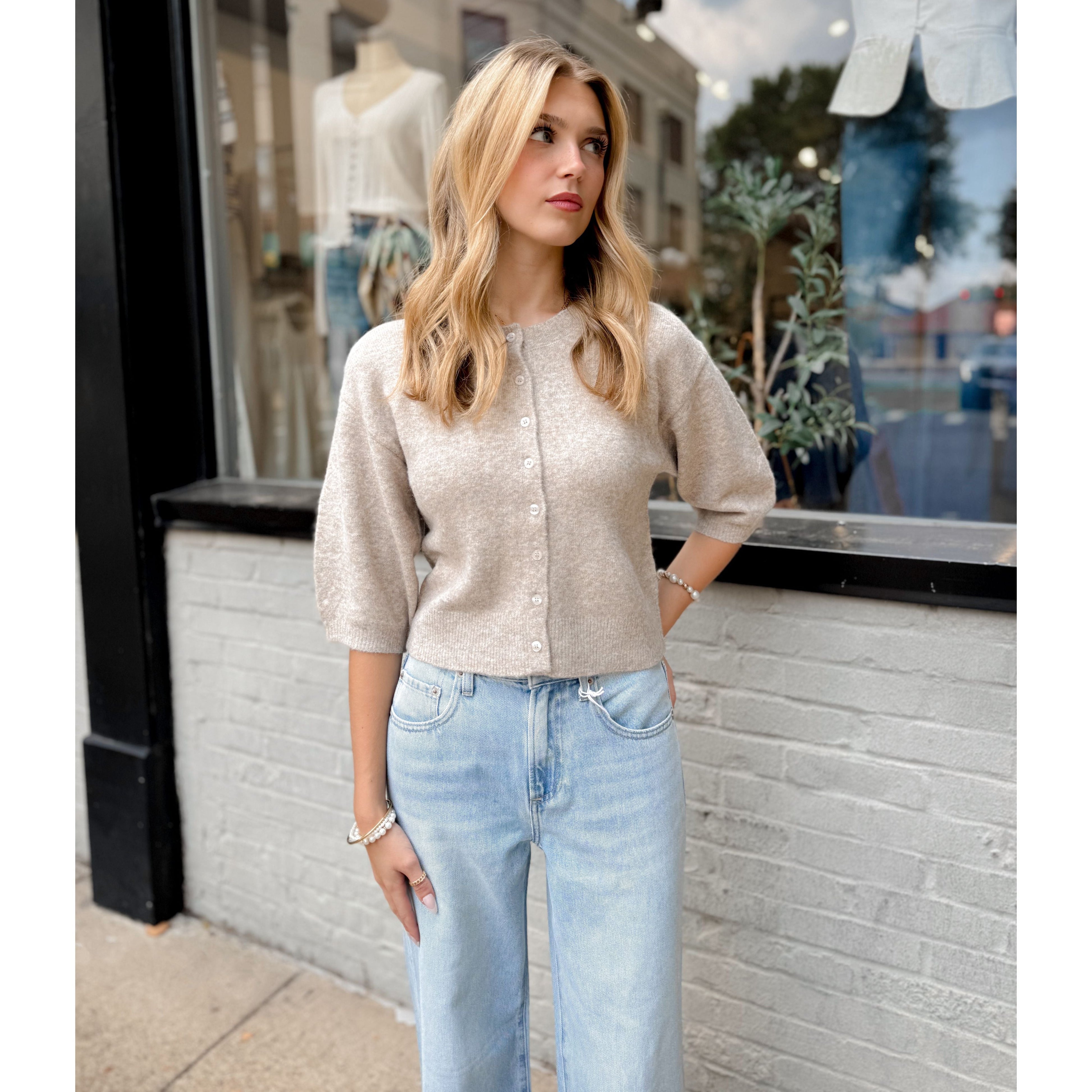 Valor Cardigan | Natural Heather - Joanna A. Boutique