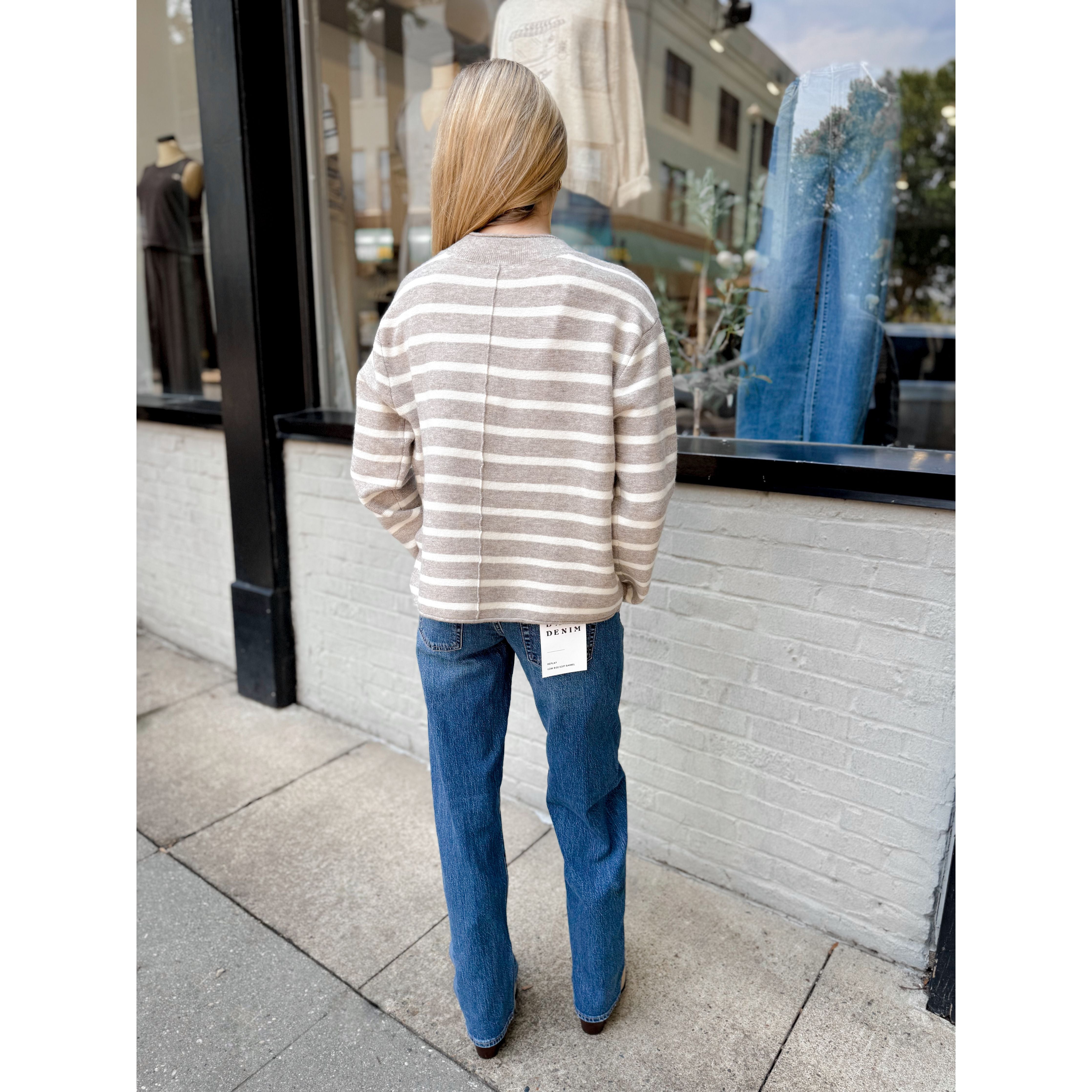 Winona Striped Sweater - Joanna A. Boutique