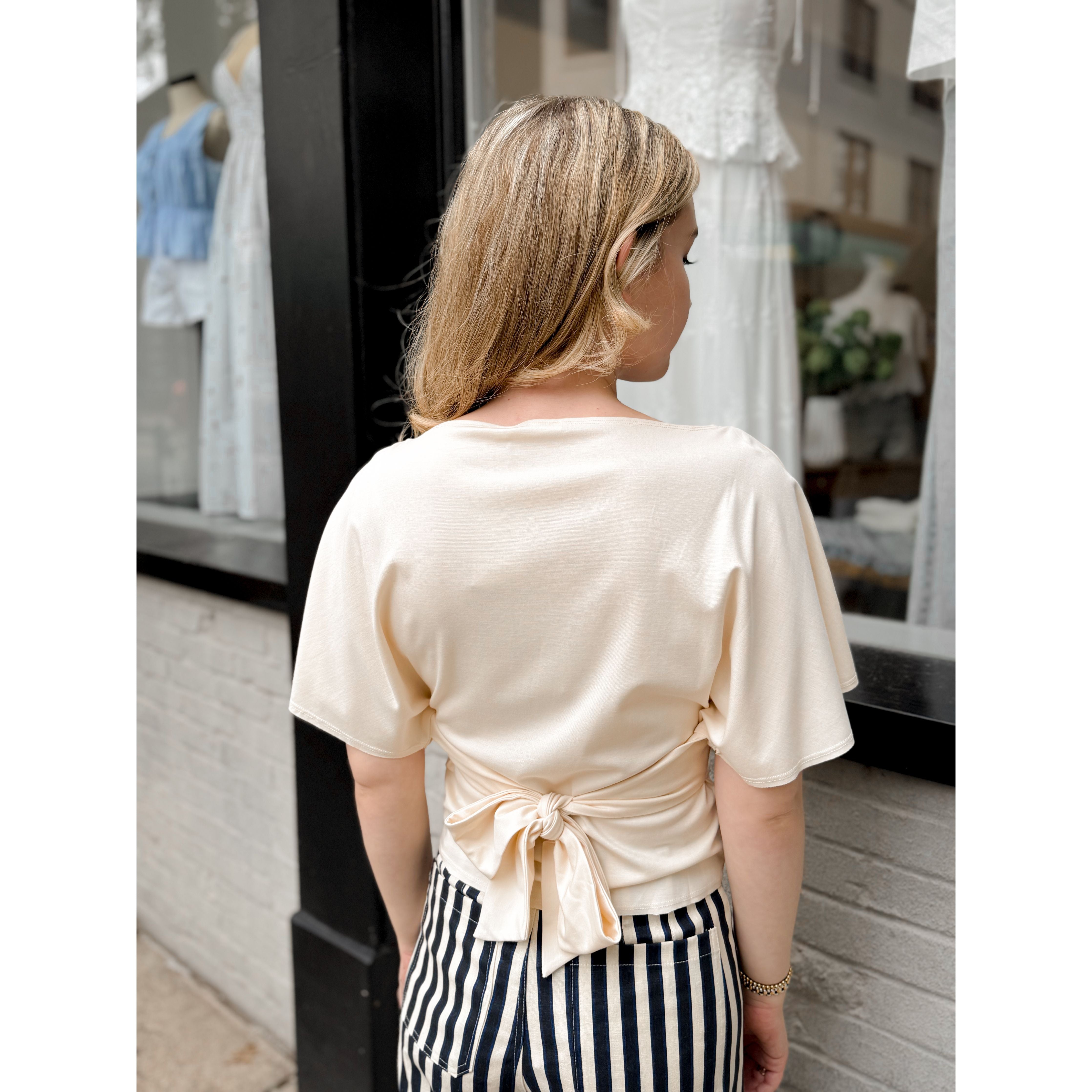 Lillian Top | Cream - Joanna A. Boutique