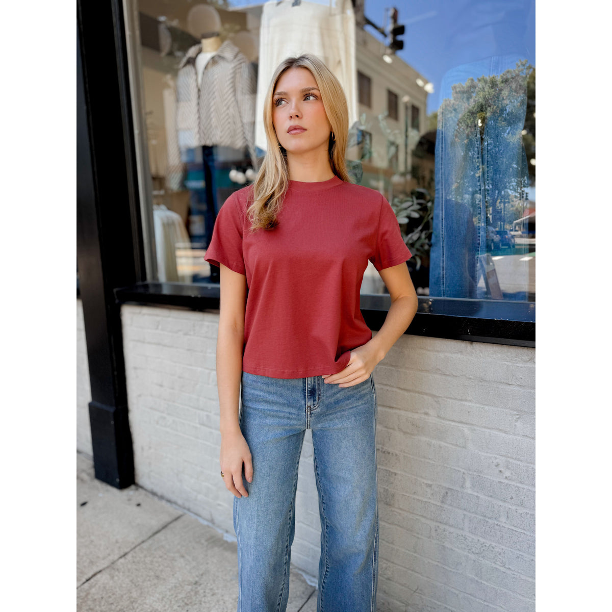 Lanie Tee | Terracotta - Joanna A. Boutique